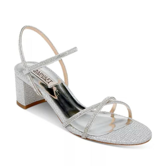 Badgley Mischka Ultima Strappy Block Heel Sandals, Size 11 New in Box w/Dust Bag