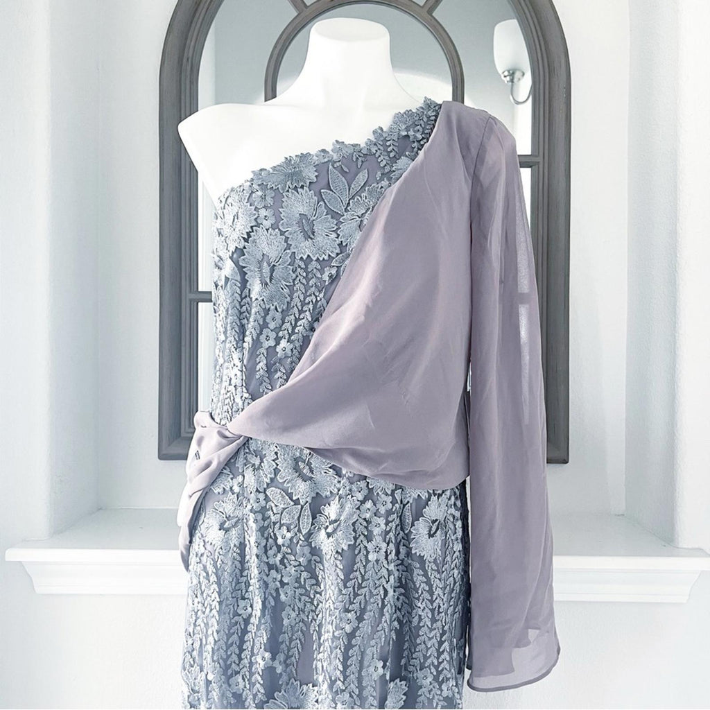 JS Collections Amari One Shoulder Twist Gown, Size 14 with Tag, Retail $348