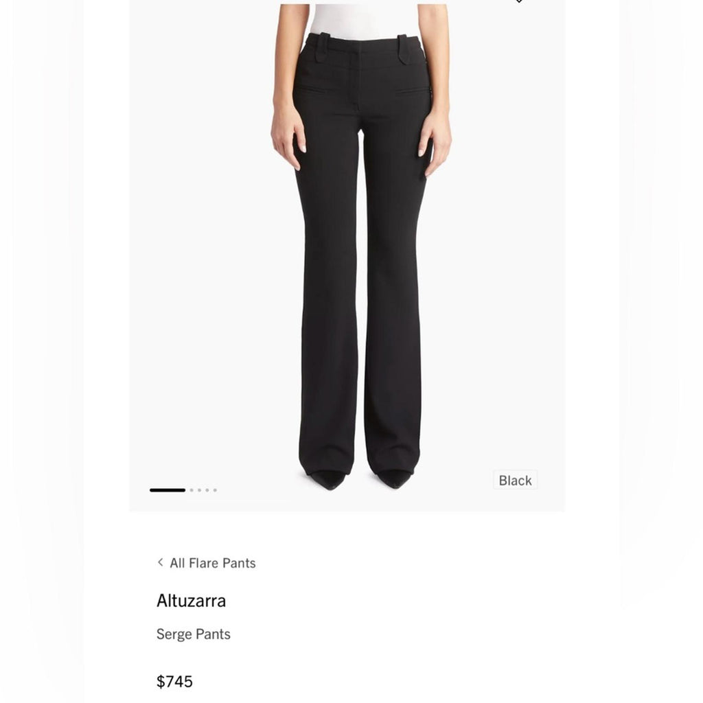 NEW Altuzarra Serge Dress Pants in Black, Size EU52 US20 (Online for $745)