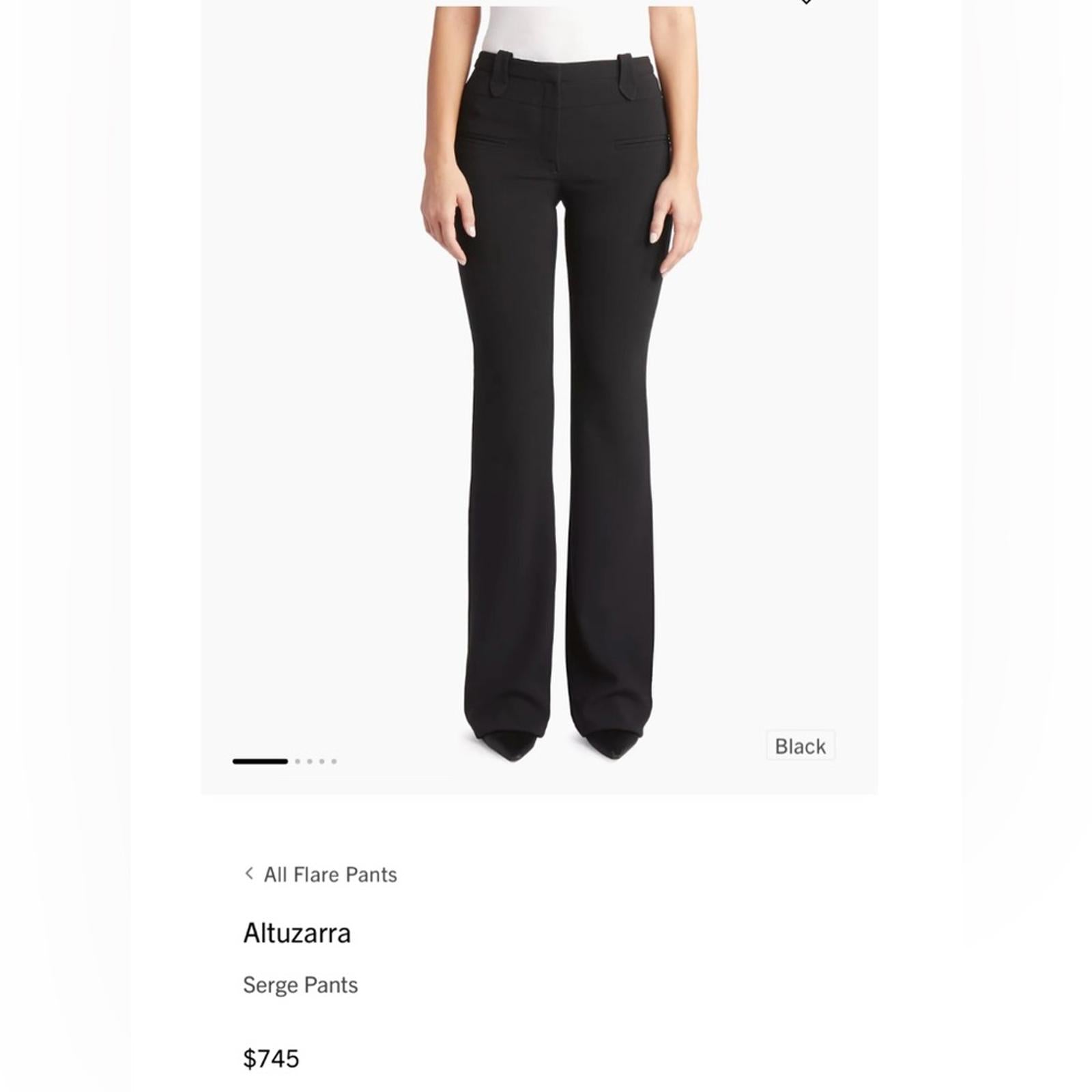 NEW Altuzarra Serge Dress Pants in Black, Size EU52 US20 (Online for $745)
