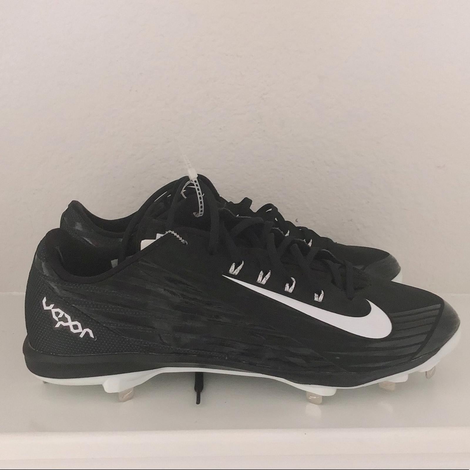 Nike Baseball Lunar Vapor Black Cleats Athletic Men’s Shoes Size 14 NEW w/o Box