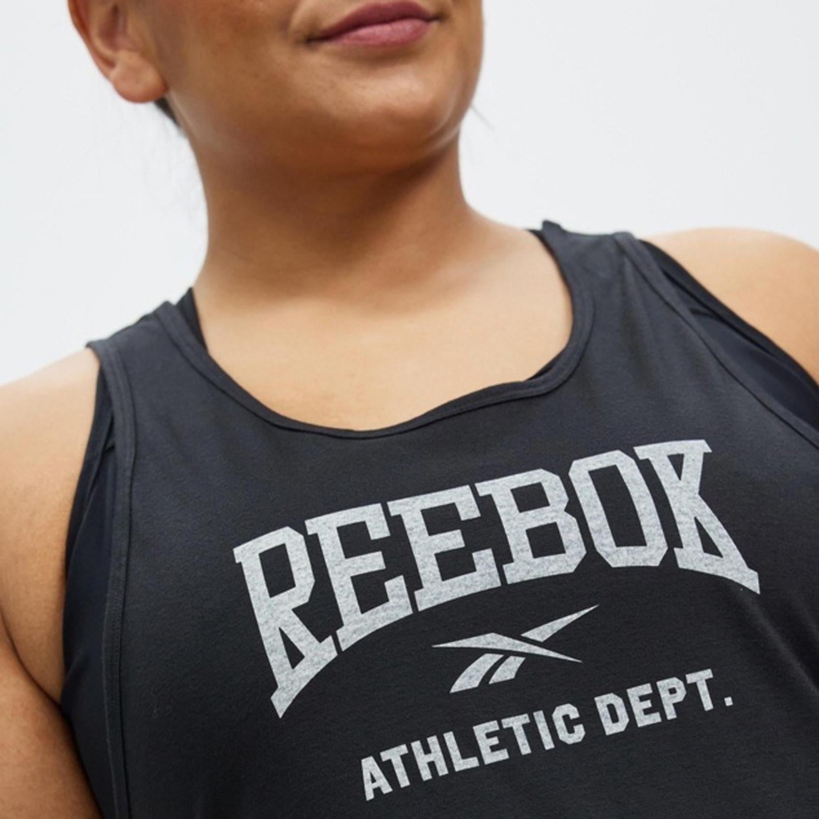 Reebok Performance Plus Workout Ready Supremium Tank Top Size 1X Night Black NWT