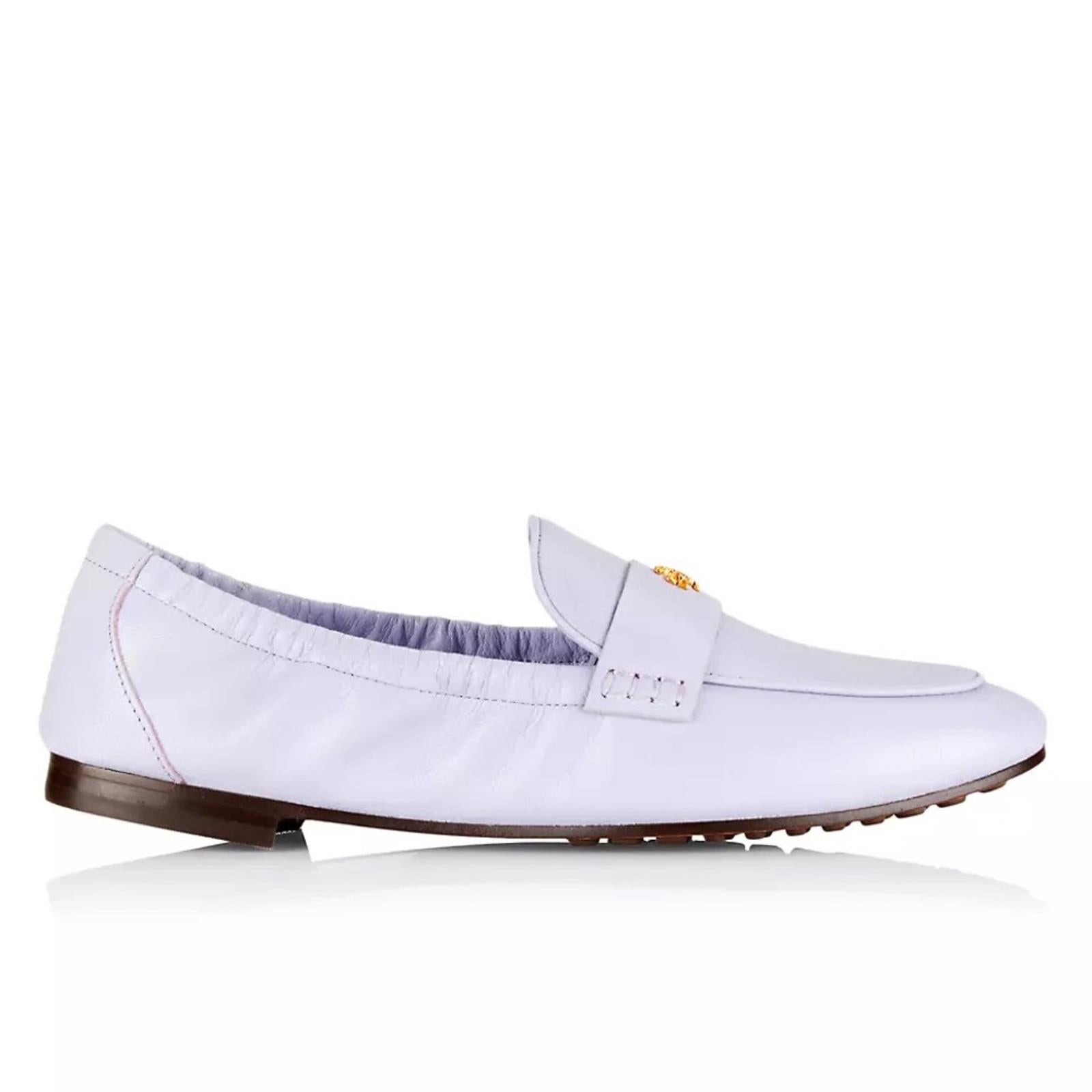 Tory Burch Ballet Leather Loafer in Lavender, NEW, Size 8