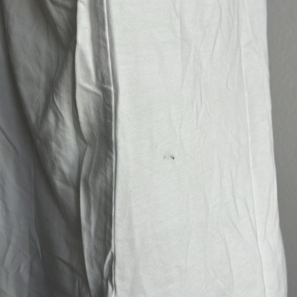 J. Jill Classic Luxe Supima Elbow-Sleeve Tee in White, NEW, Size L