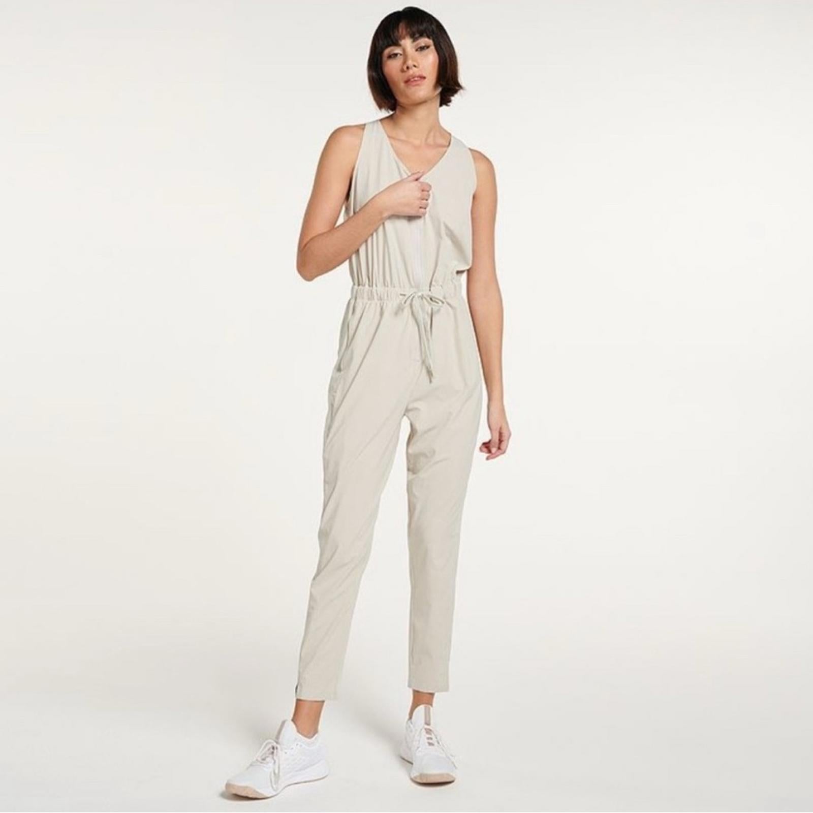 FLX Active Brown Sleeveless Woven Jumpsuit, Size XL, New with Tag