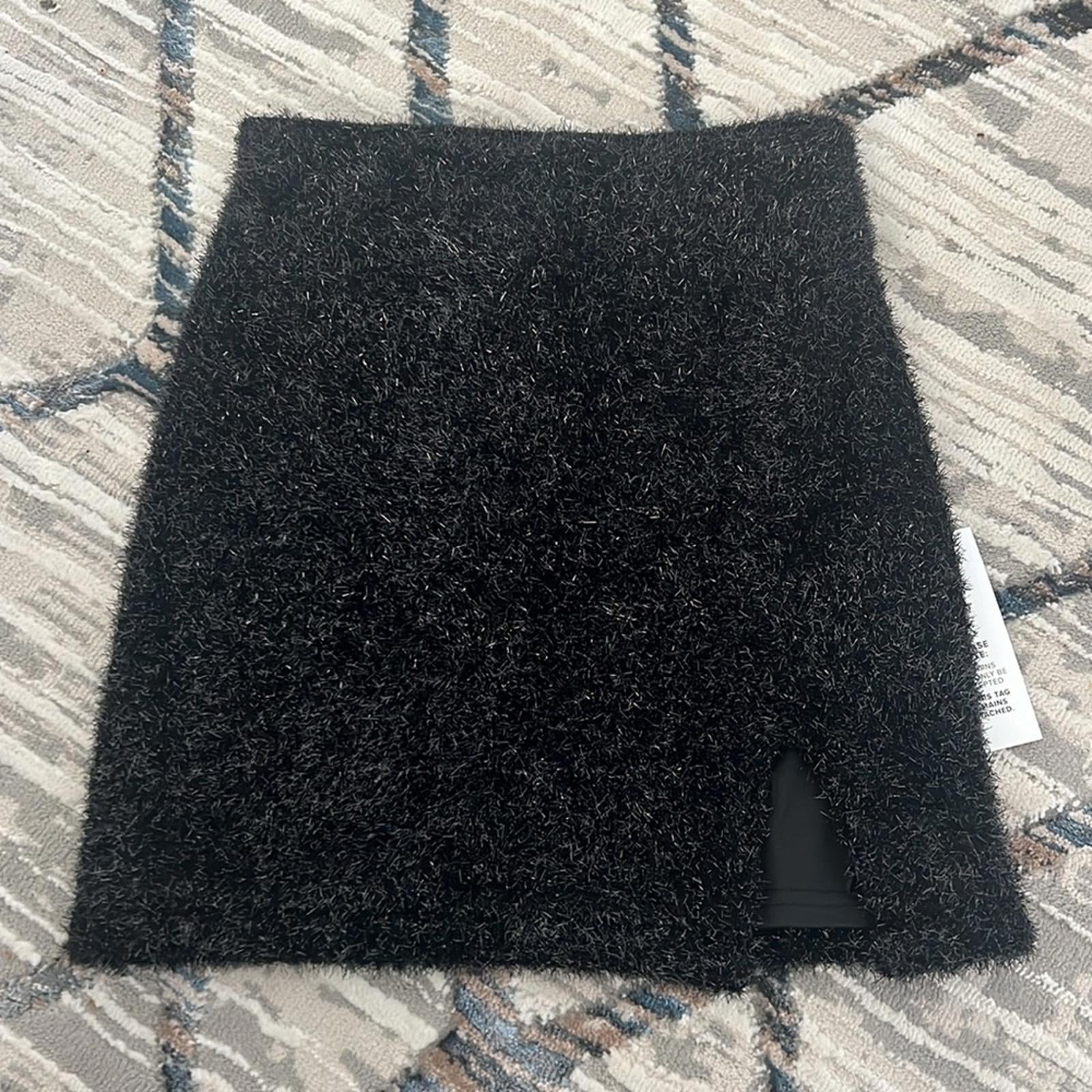 BARDOT Lurex Mini Skirt in Black, Size XS New w/Tag