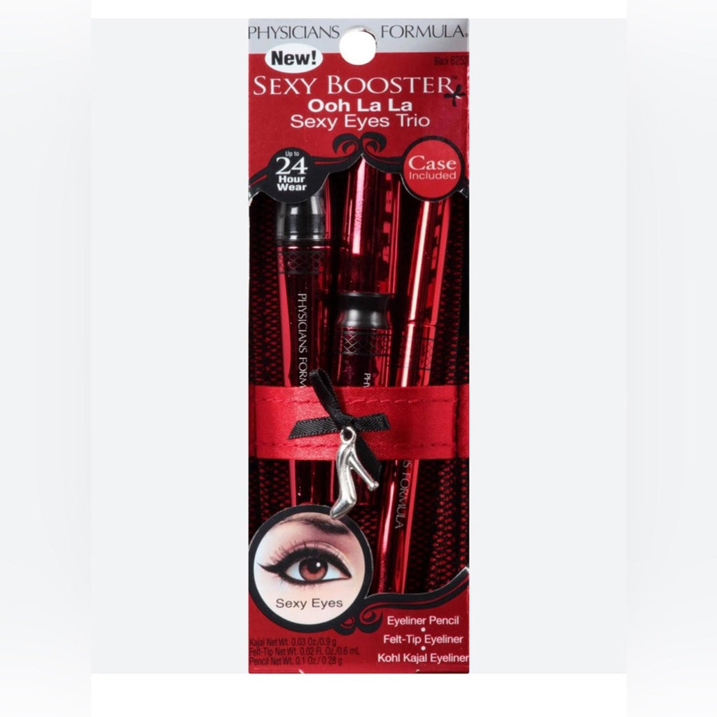 NEW Physicians Formula Sexy Booster Ooh La La Sexy Eyes Trio 24H #6253 Black NWT