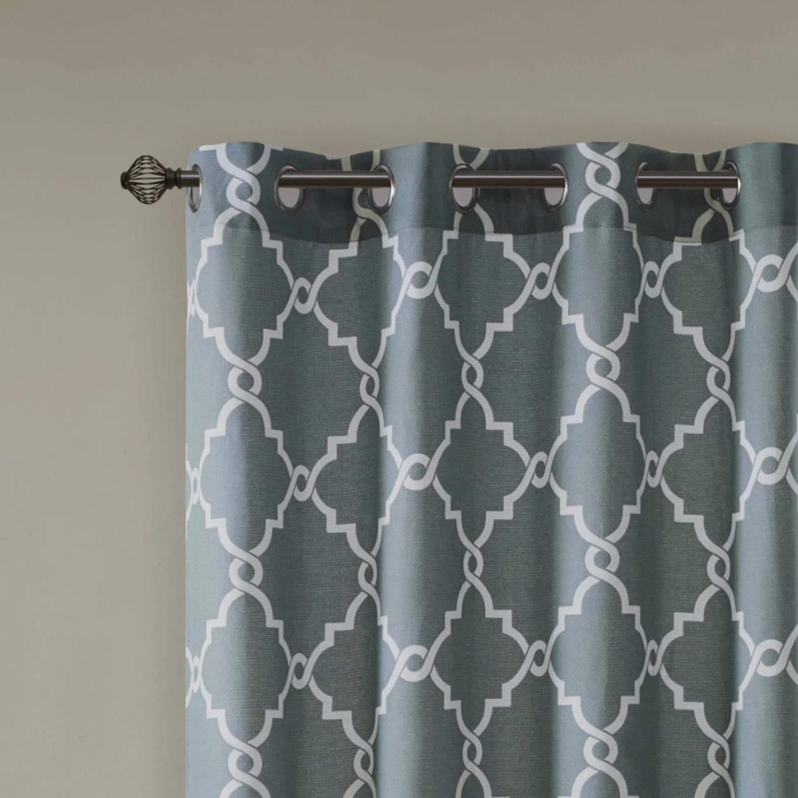 Madison Park Saratoga Fretwork Grommet W, 1 Window Panel Size 50”W x 63”L NWT