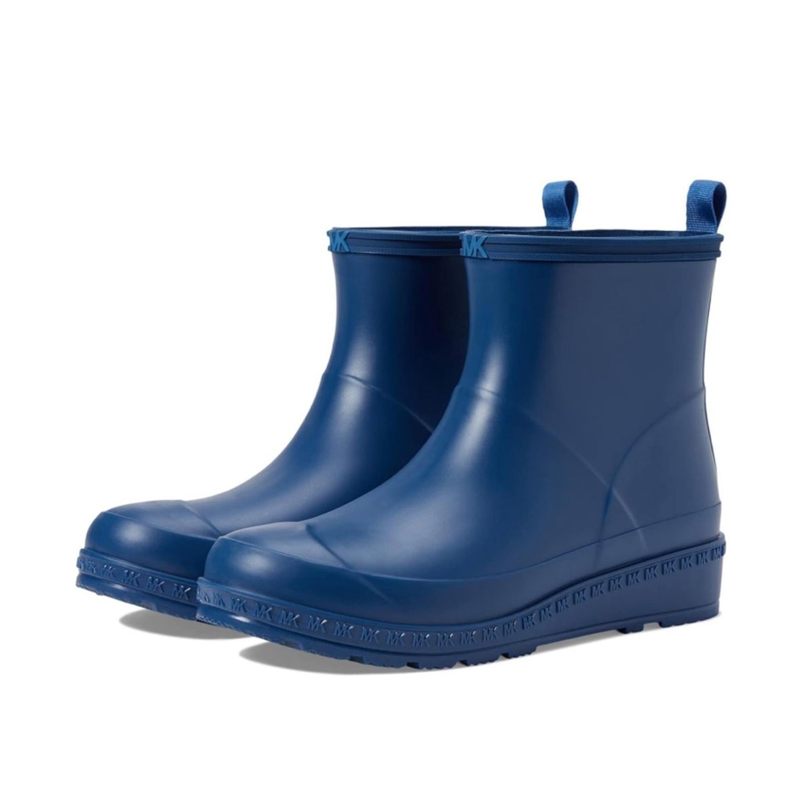 Michael Kors Mac Rain Booties in Blue, Size 11 New w/o Box