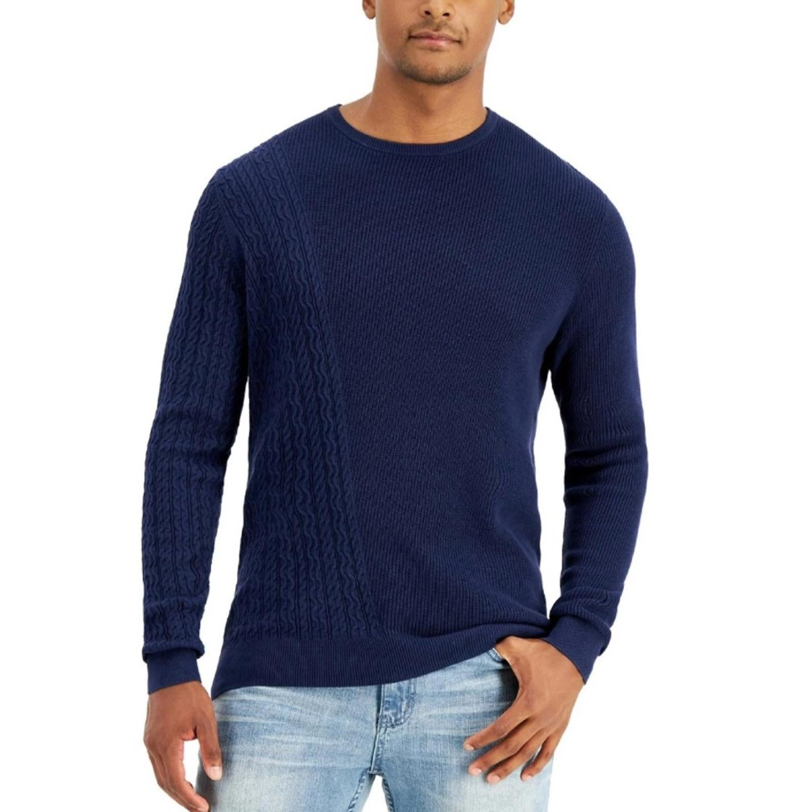 Alfani Men’s Crewneck Sweater in Neo Navy, Size XXL NEW w/Tag