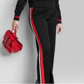 Wild Fable Black High-Rise Track Pants w/Zippered Slits, Size 3X New w/Tag