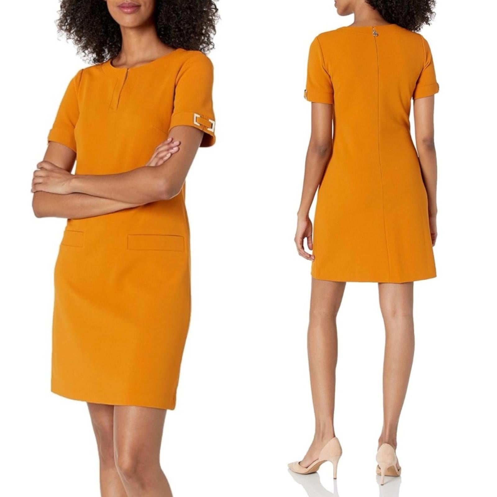 Tommy Hilfiger Sheath Dress in Sunflower, Size 20W New w/Tag