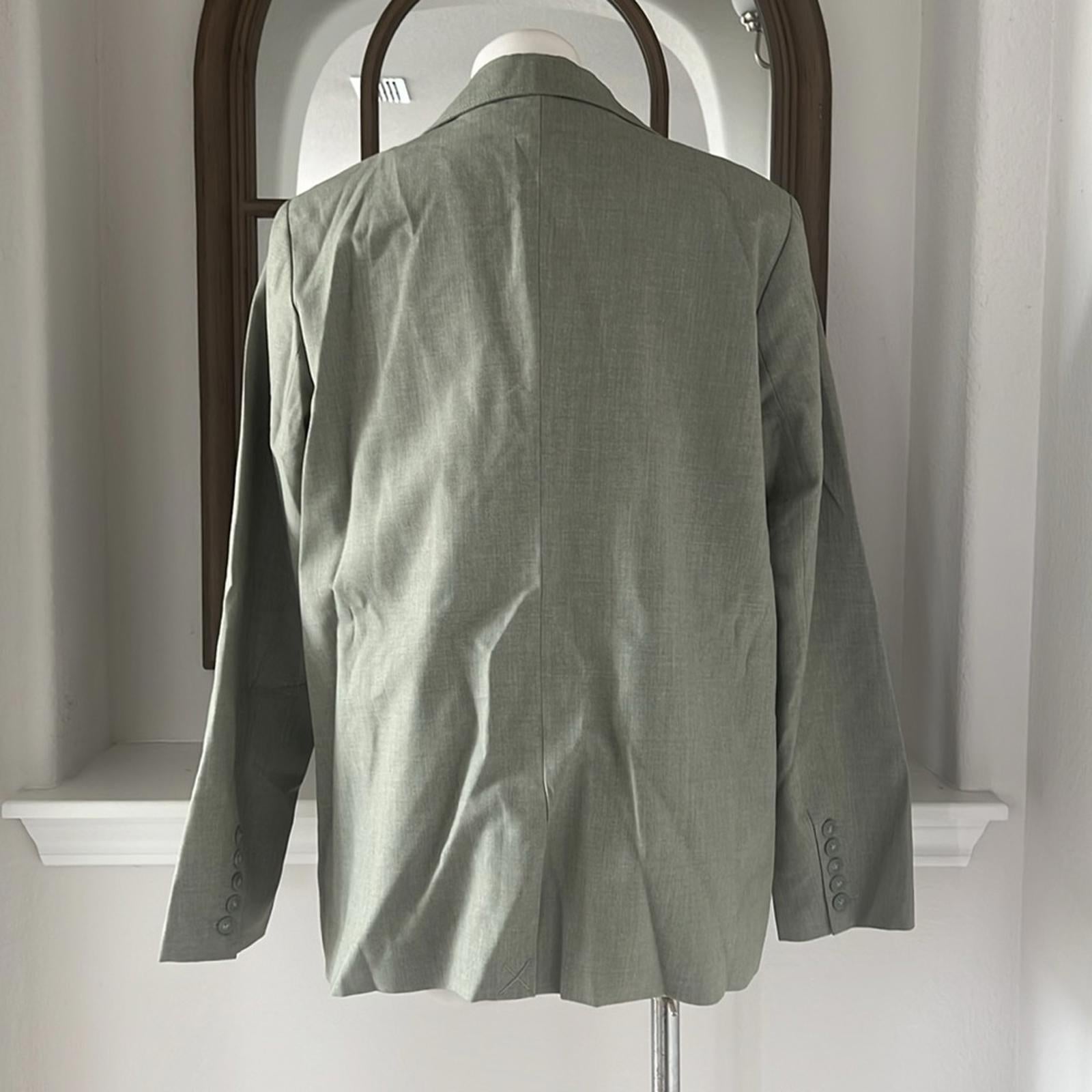 WhoWhatWear Audrey Layered Blazer in Stone Sage Green Size XL New w/Tag $228