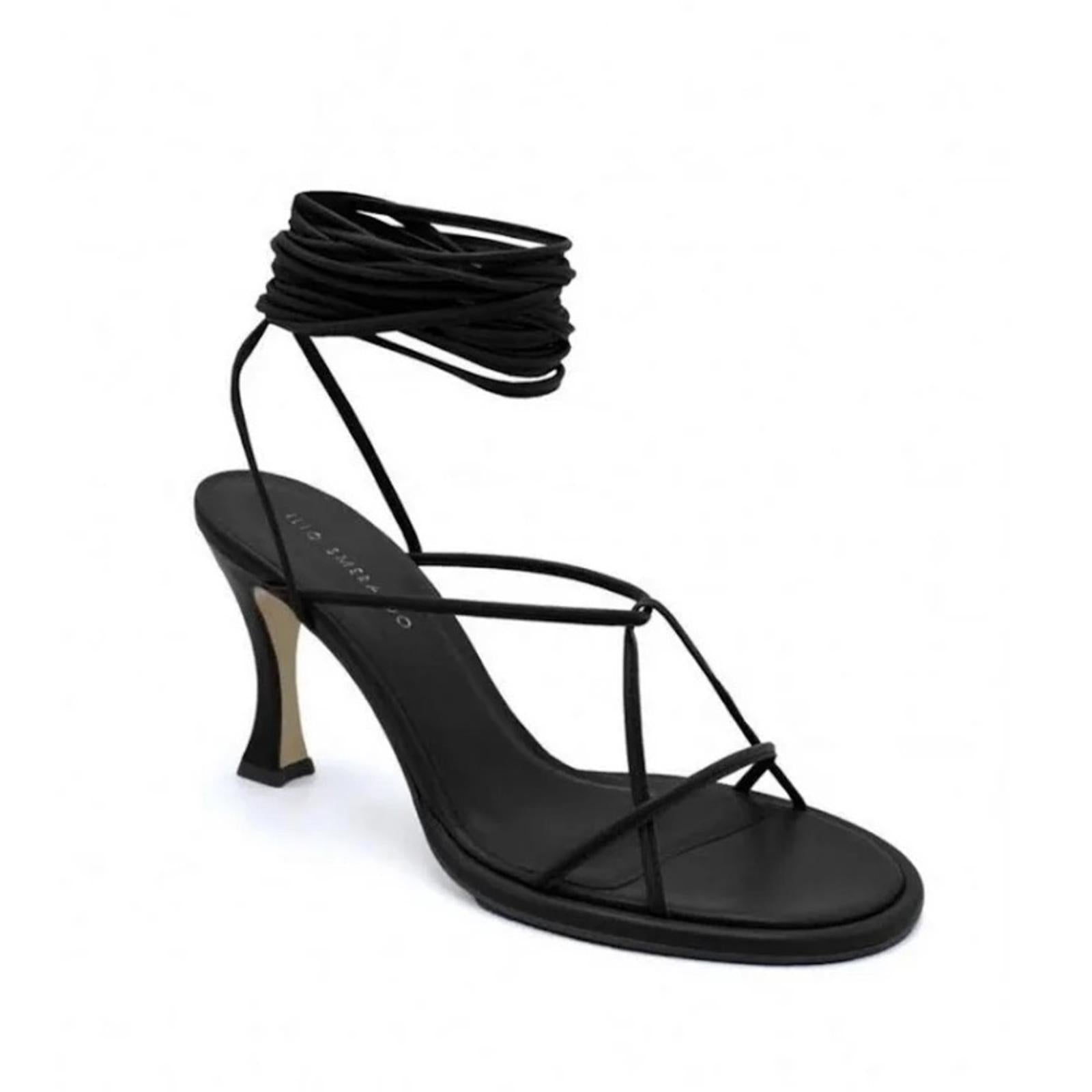 ILIO SMERALDO x Ilenia Toma Strappy Ankle Tie High Heel Sandals Size 39 NWT $560