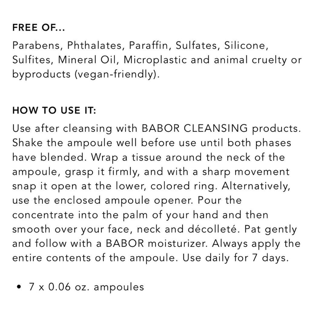 BABOR 7 Ceramide Power Serum Ampoules NEW in Box & Sealed