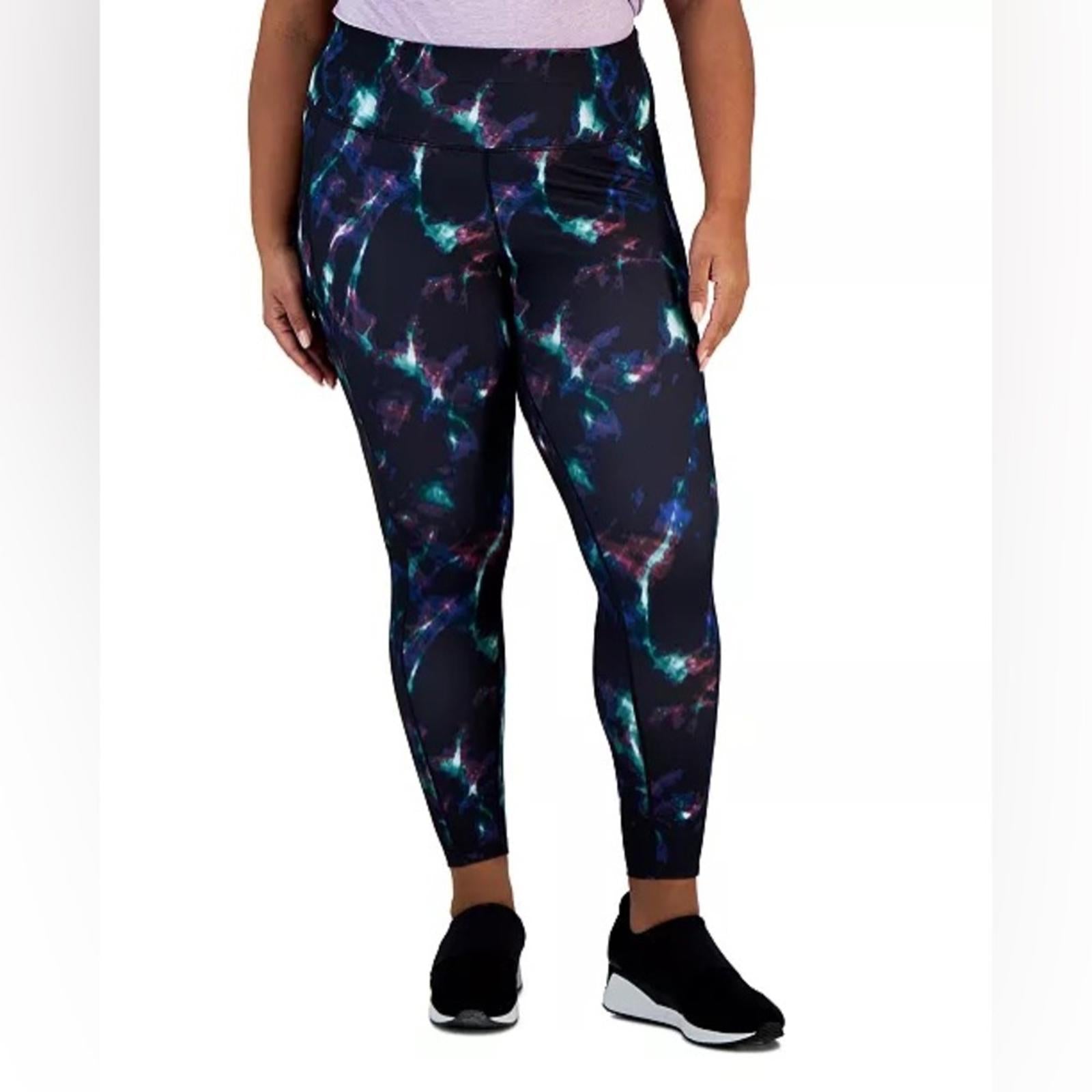 ID Ideology Celestial Sky 7/8 Leggings, Cropped Plus Size 2X New with Tag