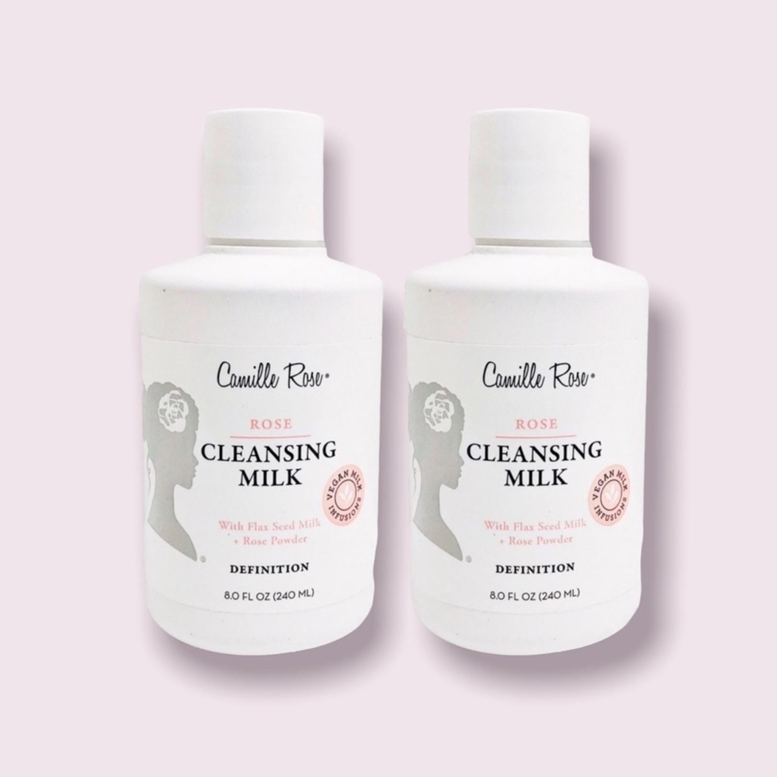X2 Camille Rose Cleansing Milk With Flaxseed + Rose Powder 16fl oz. NEW