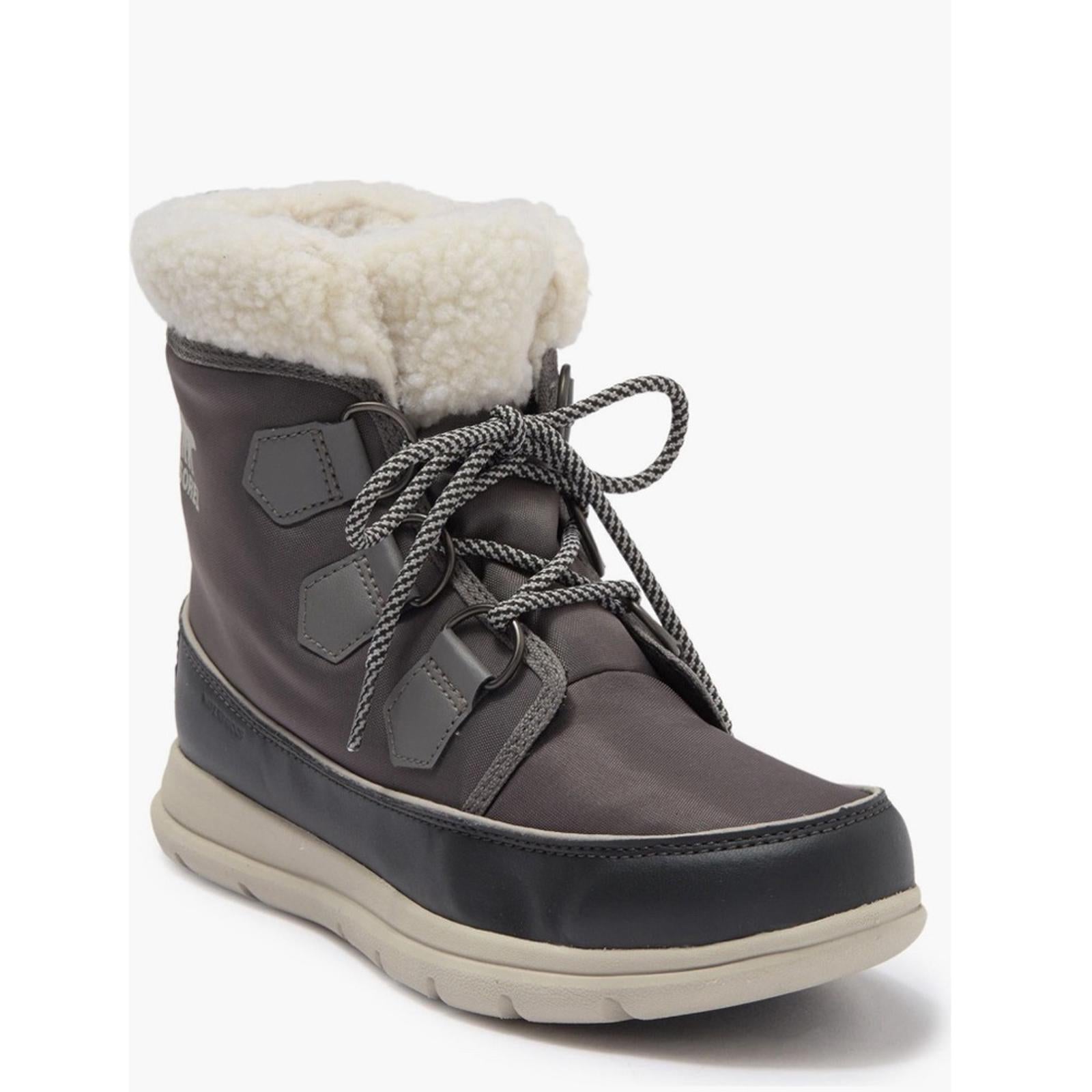 SOREL Explorer Carnival Waterproof Boots w/Faux Fur Collar