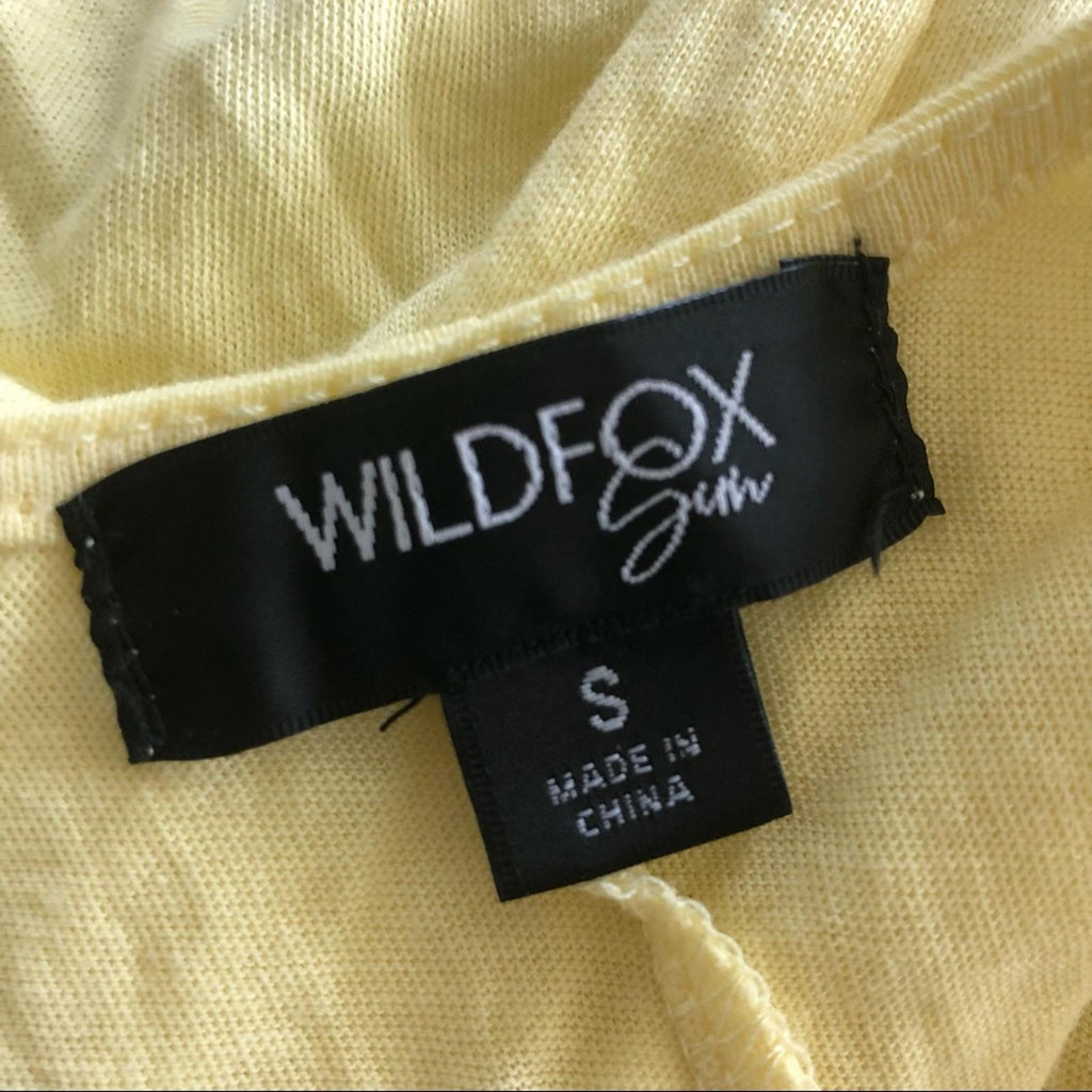 Wildfox SUN Sunny Days Poolside Scoop Neck Swim CoverUp Size S, New w/Tag