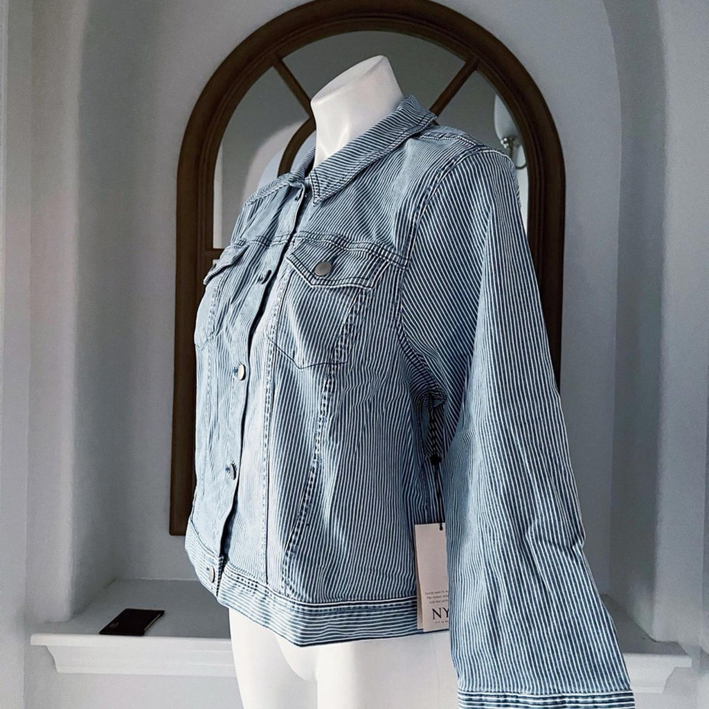 NYDJ 3/4 Slim Trucker Denim Jacket, Trella Size XL MRCT2876 New w/Tag SOLD OUT!