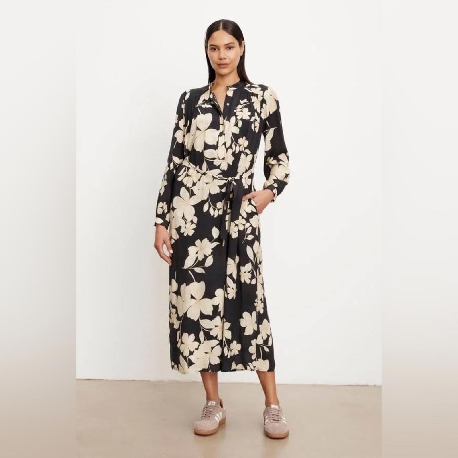 Velvet by Graham & Spencer Josepha Floral Midi Dress, NWT, Size S