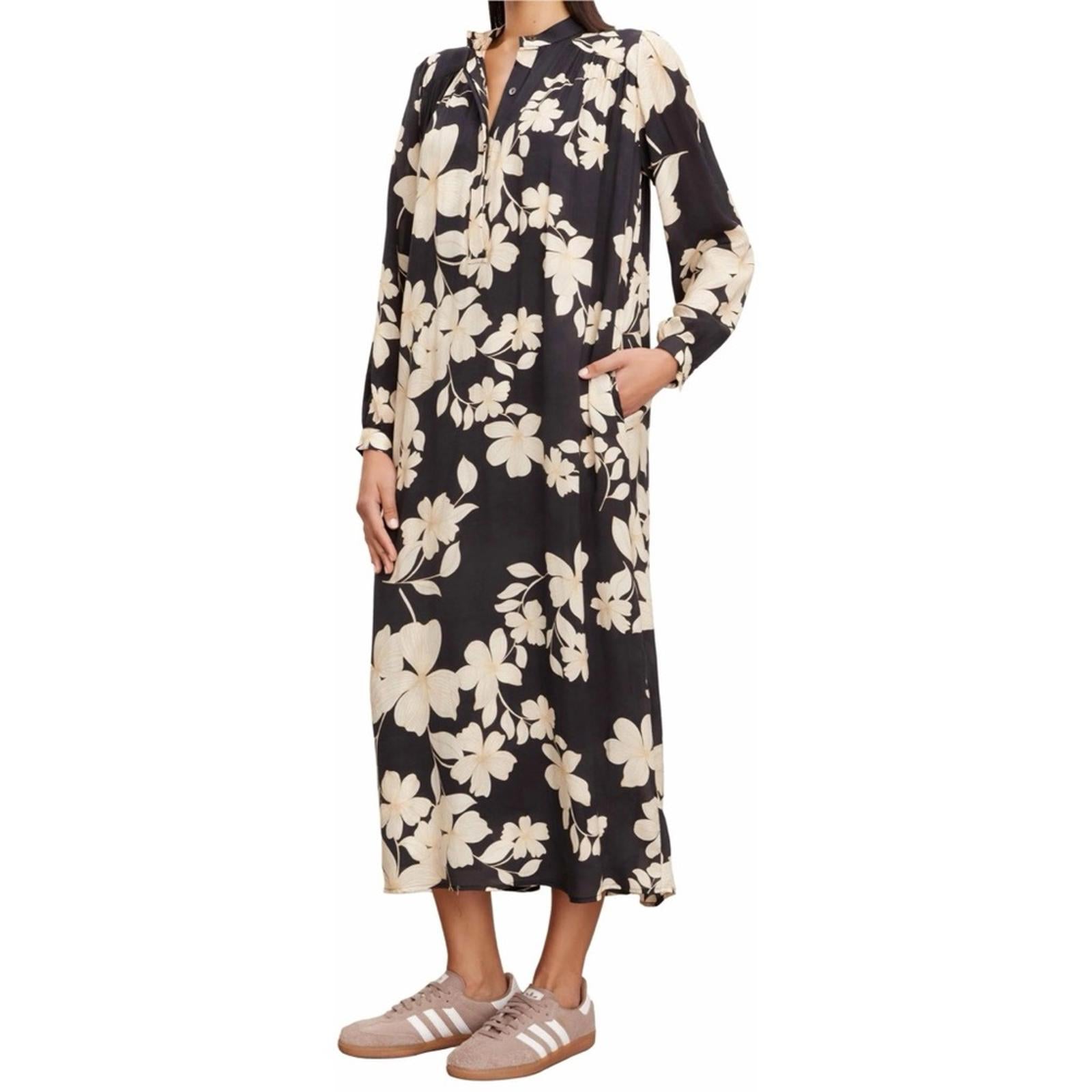 Velvet by Graham & Spencer Josepha Floral Midi Dress, NWT, Size S