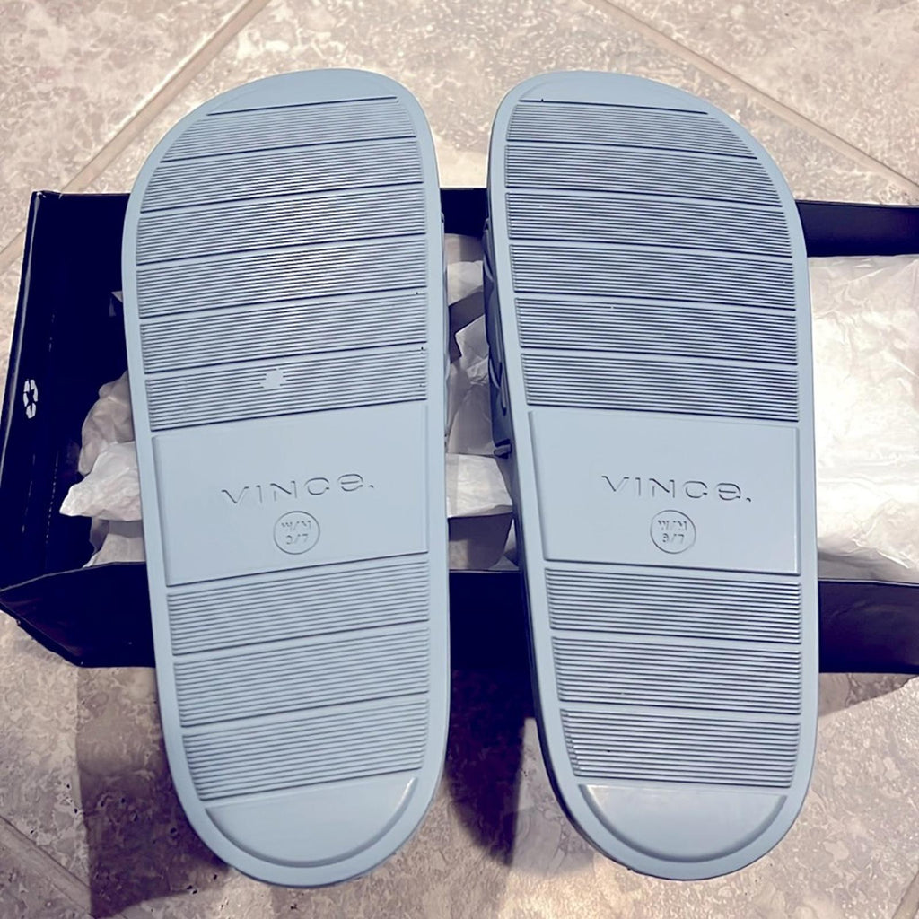 NEW Vince Watley Slide Sandals, Highwater Blue, Size 9 New in Box