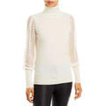 Cashmere Mesh Sleeve Turtleneck Sweater from C by Bloomingdale's Size XS NWT