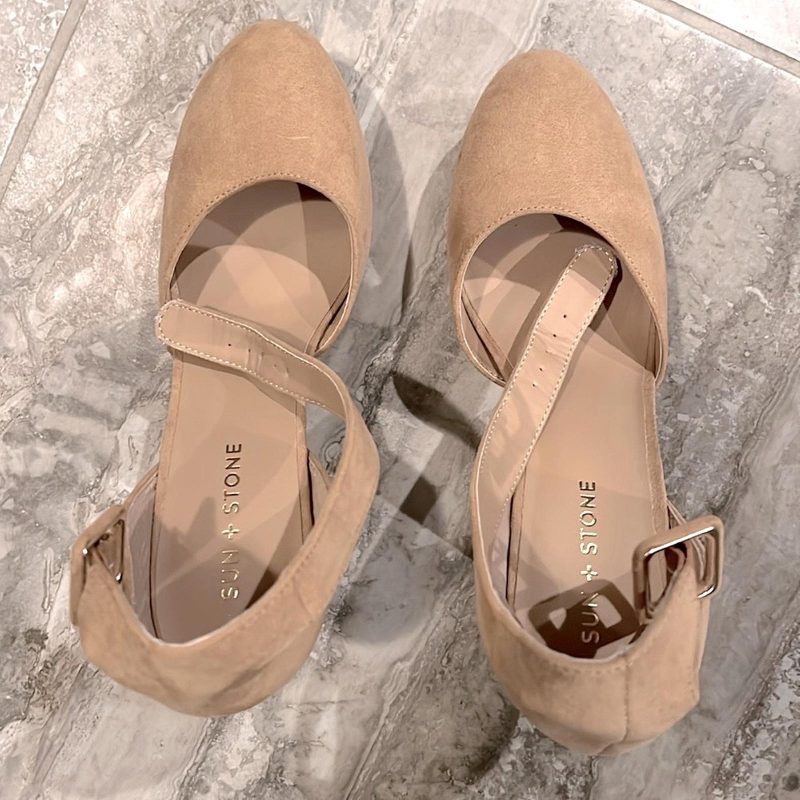Sun+Stone Estrella Block Heel Platform Pumps, Size 9.5 NEW w/o Box