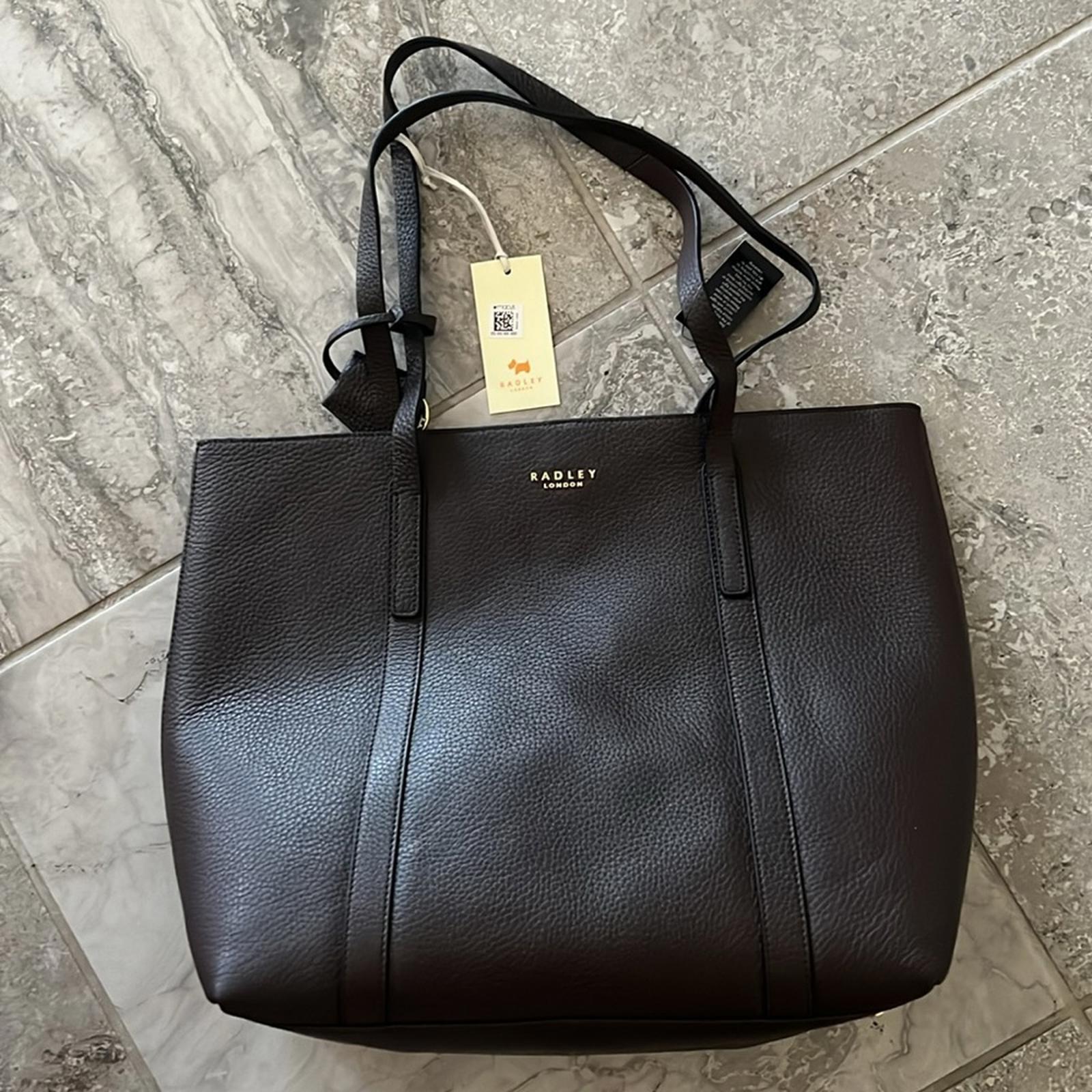 RADLEY London Museum Street Large Open-Top Tote in Dark Brown, NWT