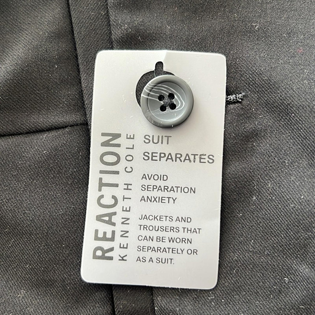 Reaction Kenneth Cole Black Dress Pants, Size 33W X 30L New w/Tag