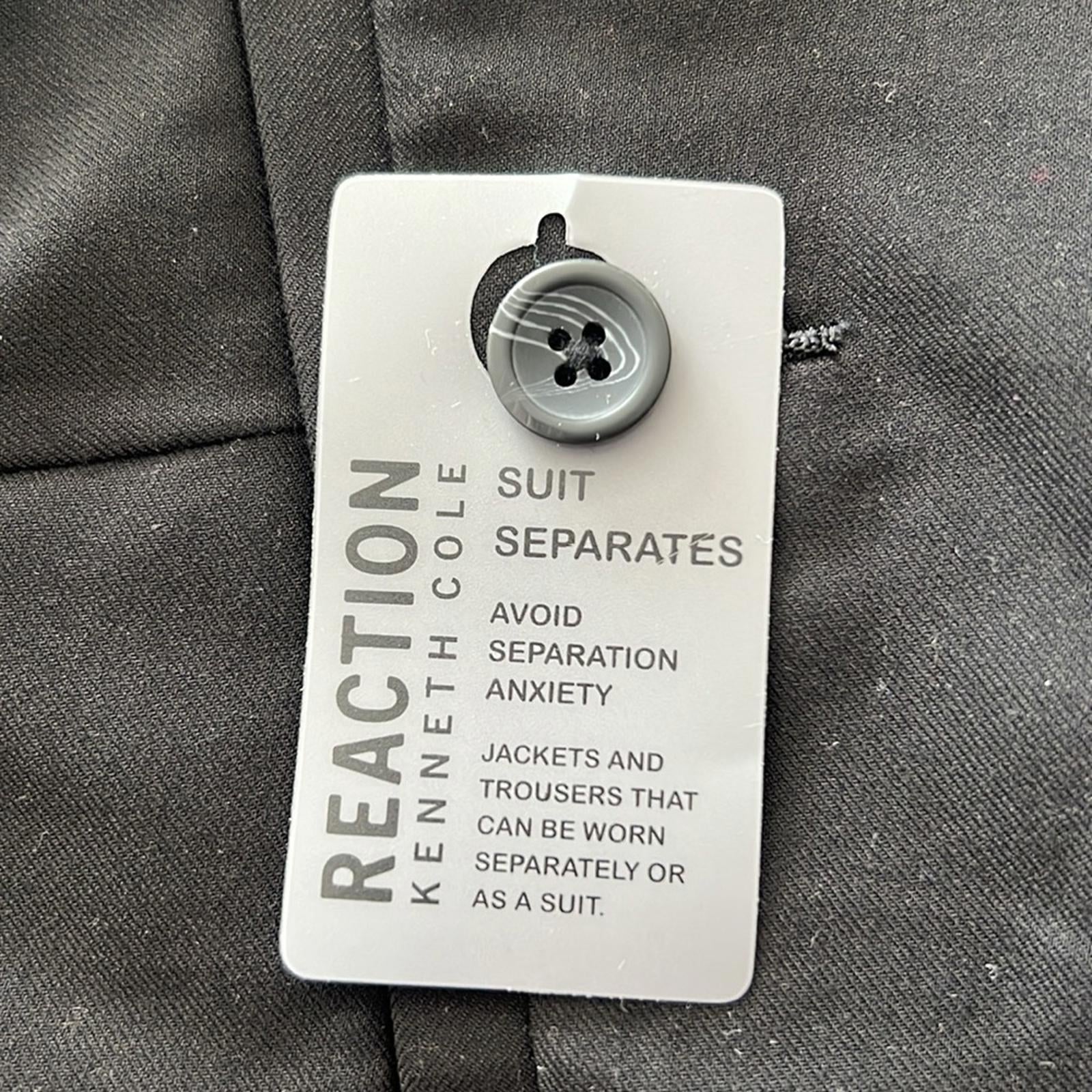Reaction Kenneth Cole Black Dress Pants, Size 33W X 30L New w/Tag