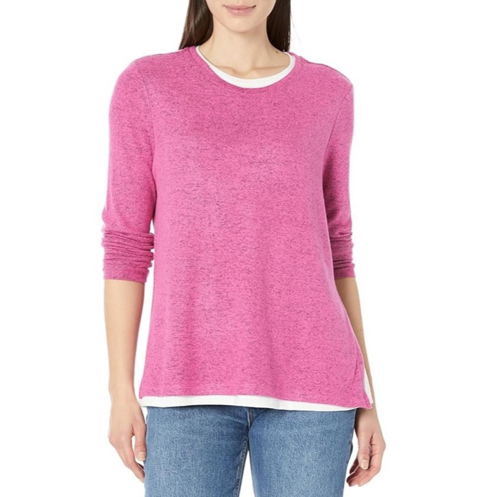 NZT NIC+ZOE Sweet Dreams Long Sleeve Double Layered Top, Size XL New w/Tag