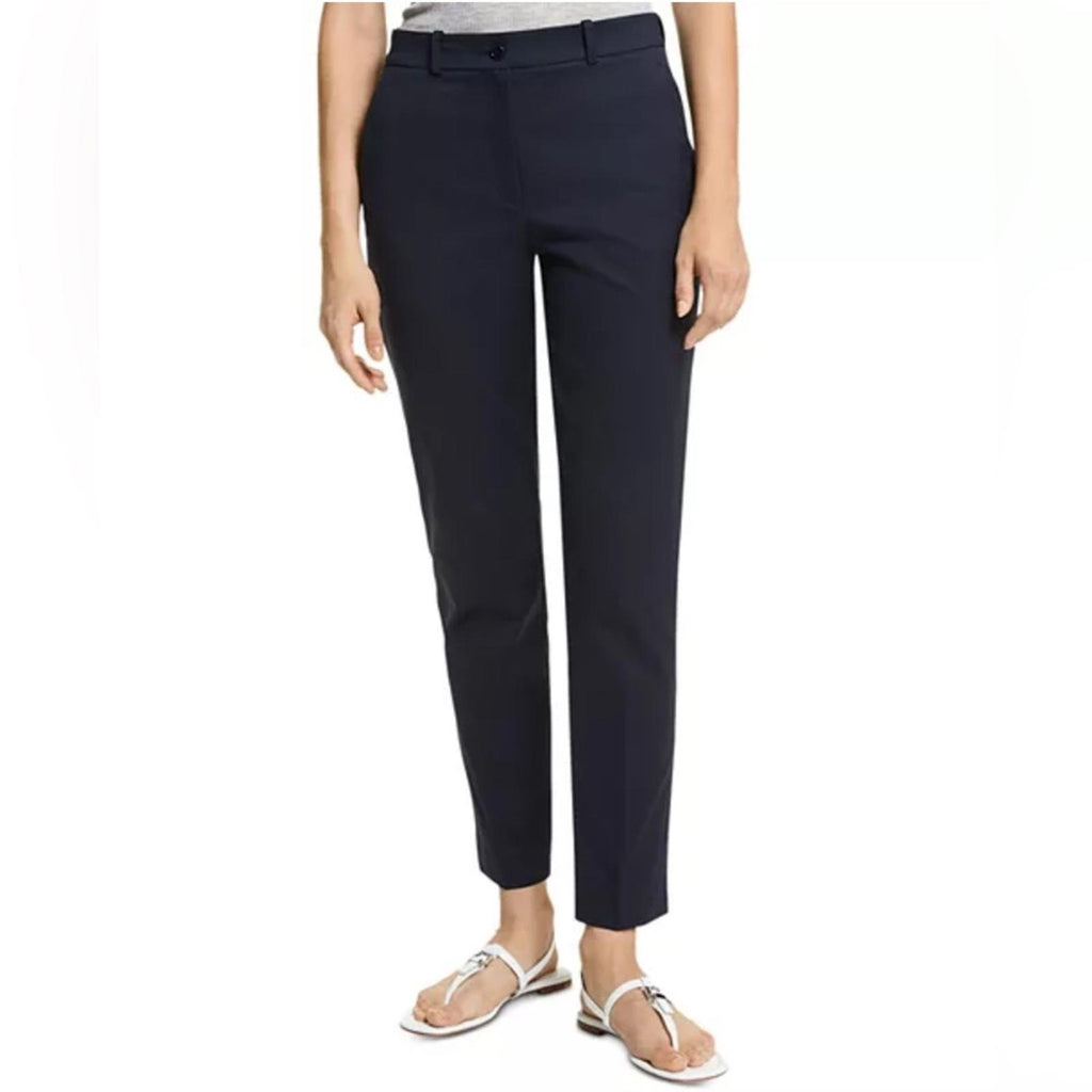 Michael Kors Collection Stretch Cotton Twill Sam Pants in Midnight, NWT, Size 14