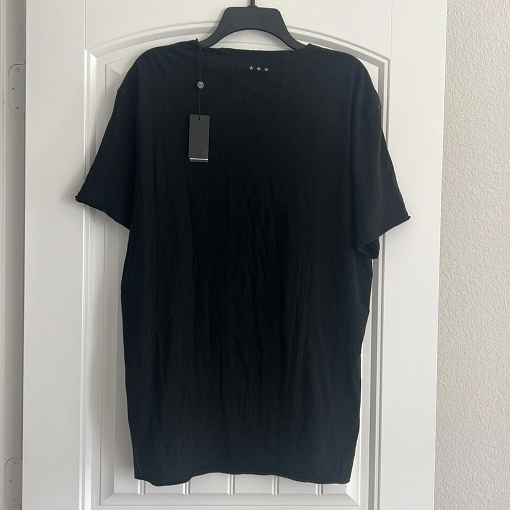 John Varvatos Electrified Vintage Crew Neck Tee in Black, Size XL New w/Tag