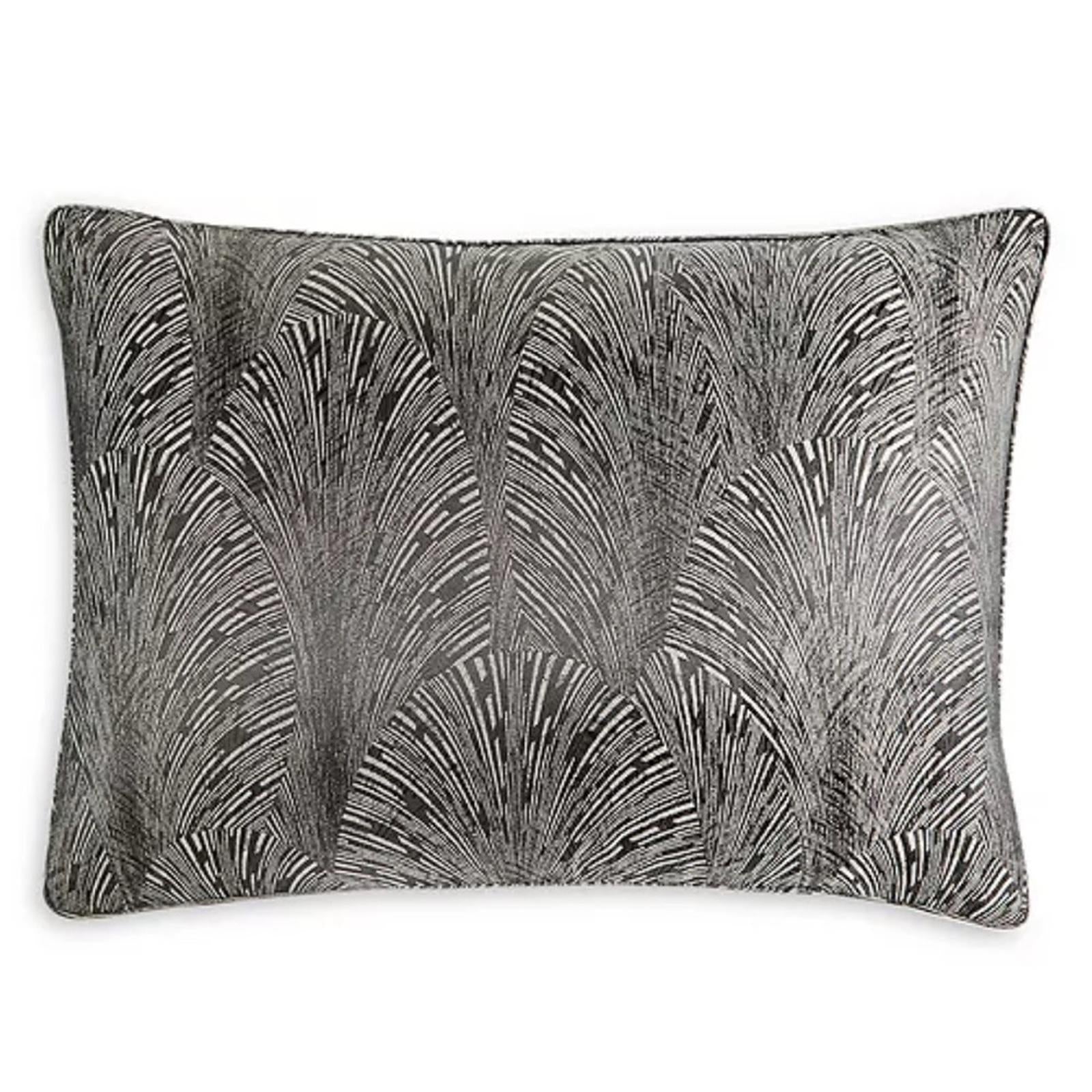 Hudson Park Collection Deco Fan King Pillow Sham, New in Box $145
