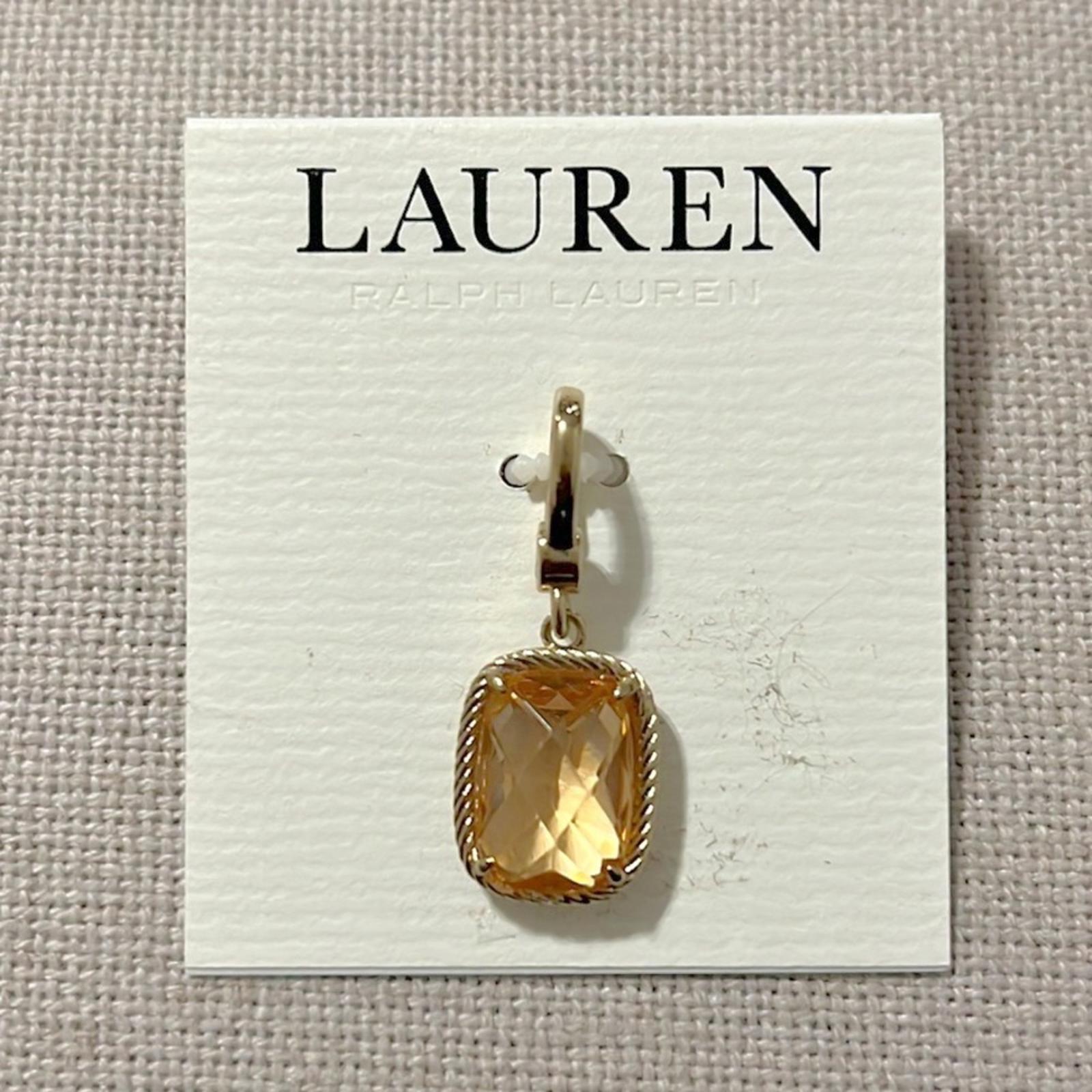 Lauren Ralph Lauren Gold-Tone Necklace Pendant, New with Tag