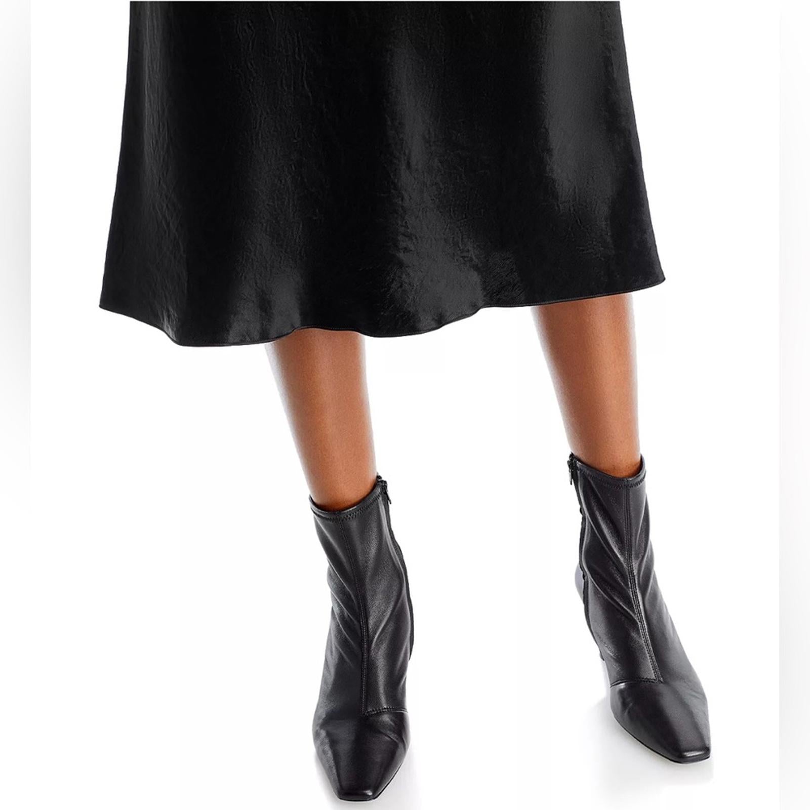 VINCE Satin Slip Dress in Black, Size S New w/Tag Retail $325