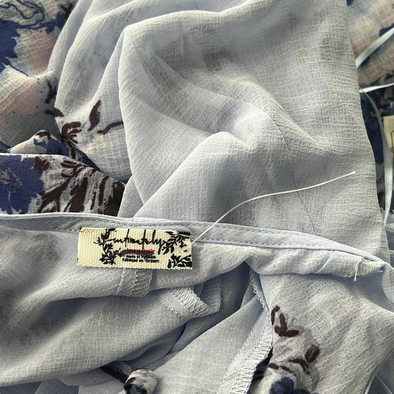 NEW Free People Intimately Getting Out Slip Ruffle Hi-Low Dress S New w/o Tag