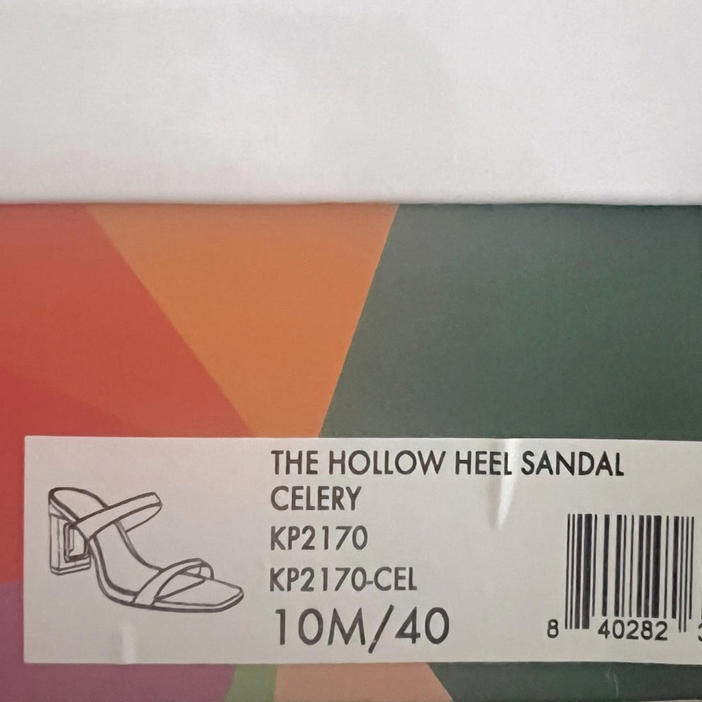 Katy Perry The Hollow Heel Sandal in Celery Green, NWT, Size 10