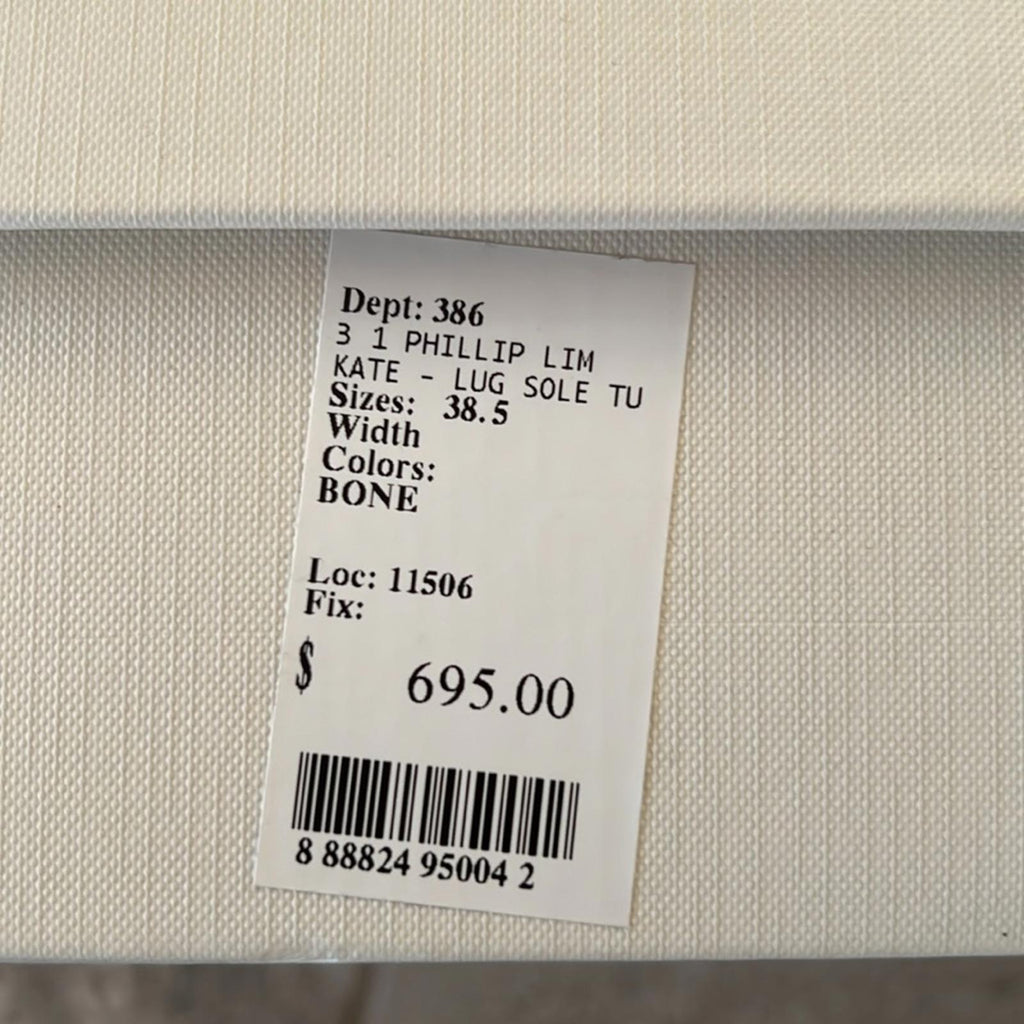 3.1 Phillip Lim Kate Tall Boots in White, Size 38.5 New in Box + Dust Bag $650