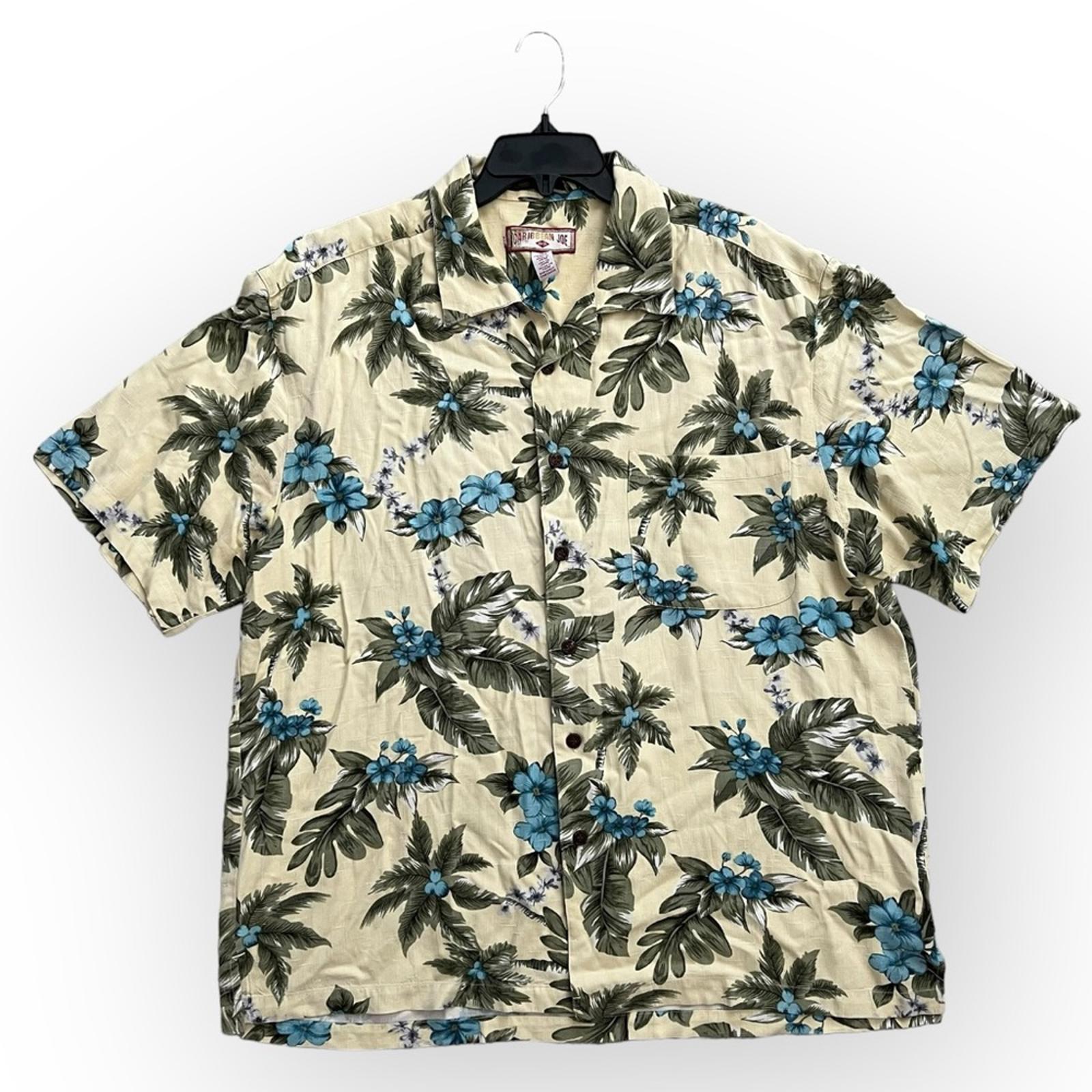 Caribbean Joe Floral Casual Shirt, Size XL, In EXCELLENT Condition