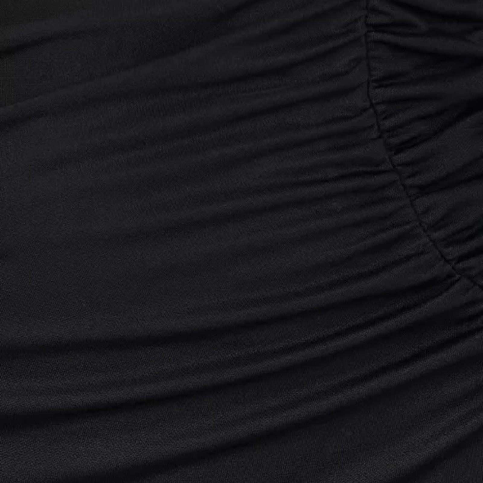 Et Ochs Isabelle Ruched Midi Dress in Black, Size 0 NEW w/Tag $1,195