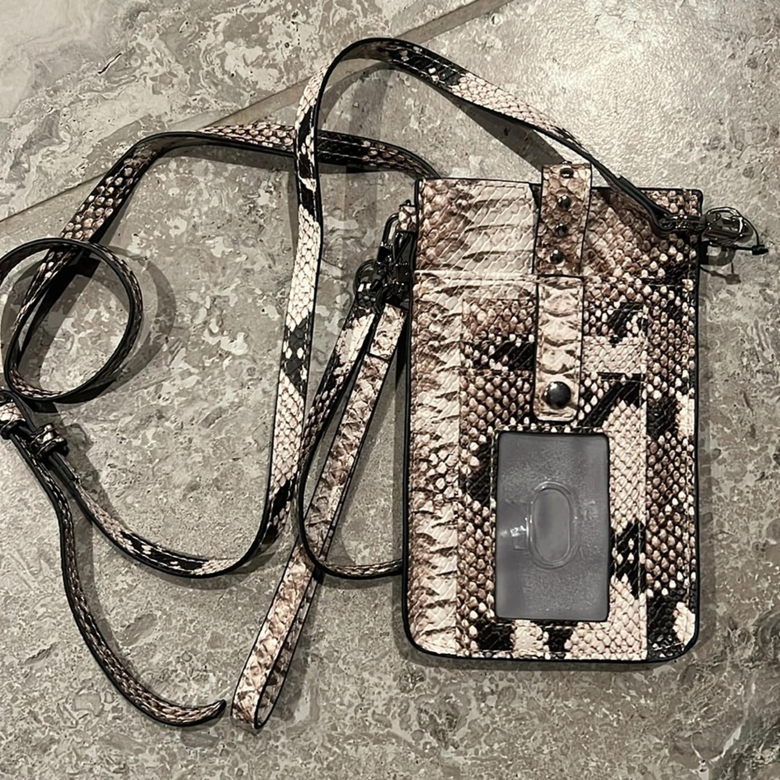 INC Ashlii Small Phone Wristlet Sleek Snake, New w/o Tag, Retail $40