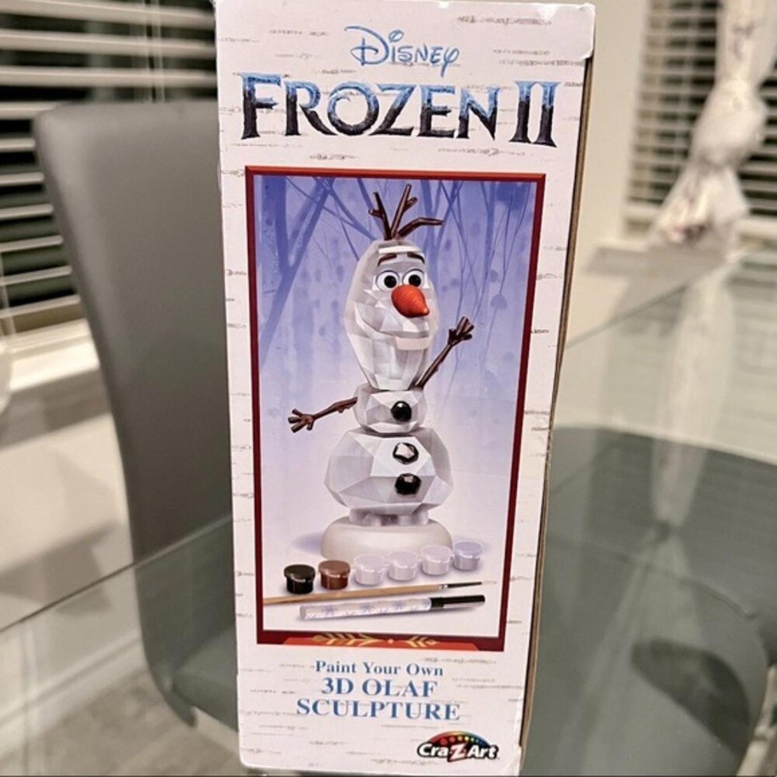 Disney Frozen II Paint Your Own 3D Olaf Sculpture NEW