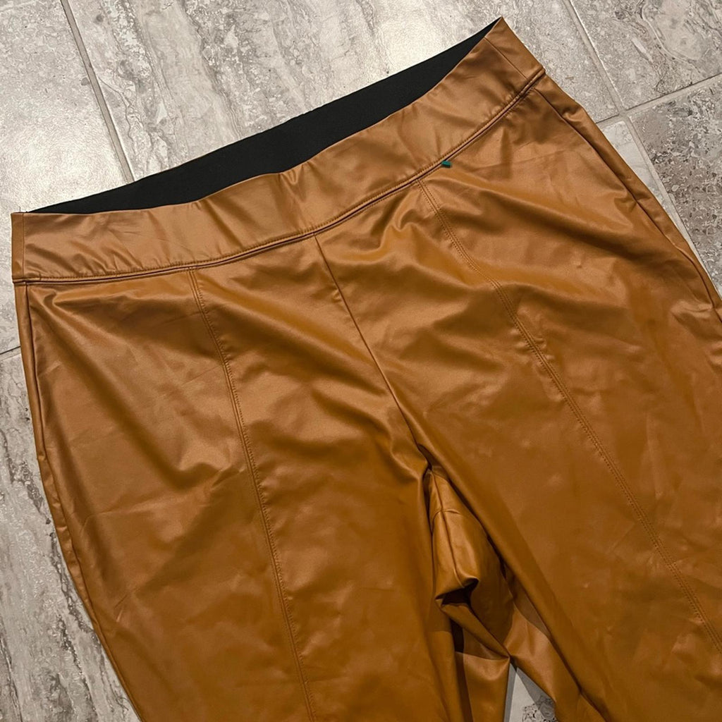 Lane Bryant Pull-On Faux-Leather Leggings Plus Size 22 New w/o Tag Retail $89.95
