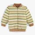 First Impressions Baby Boys Reversible Faux-Sherpa Striped Jacket, Size 0-3M NWT