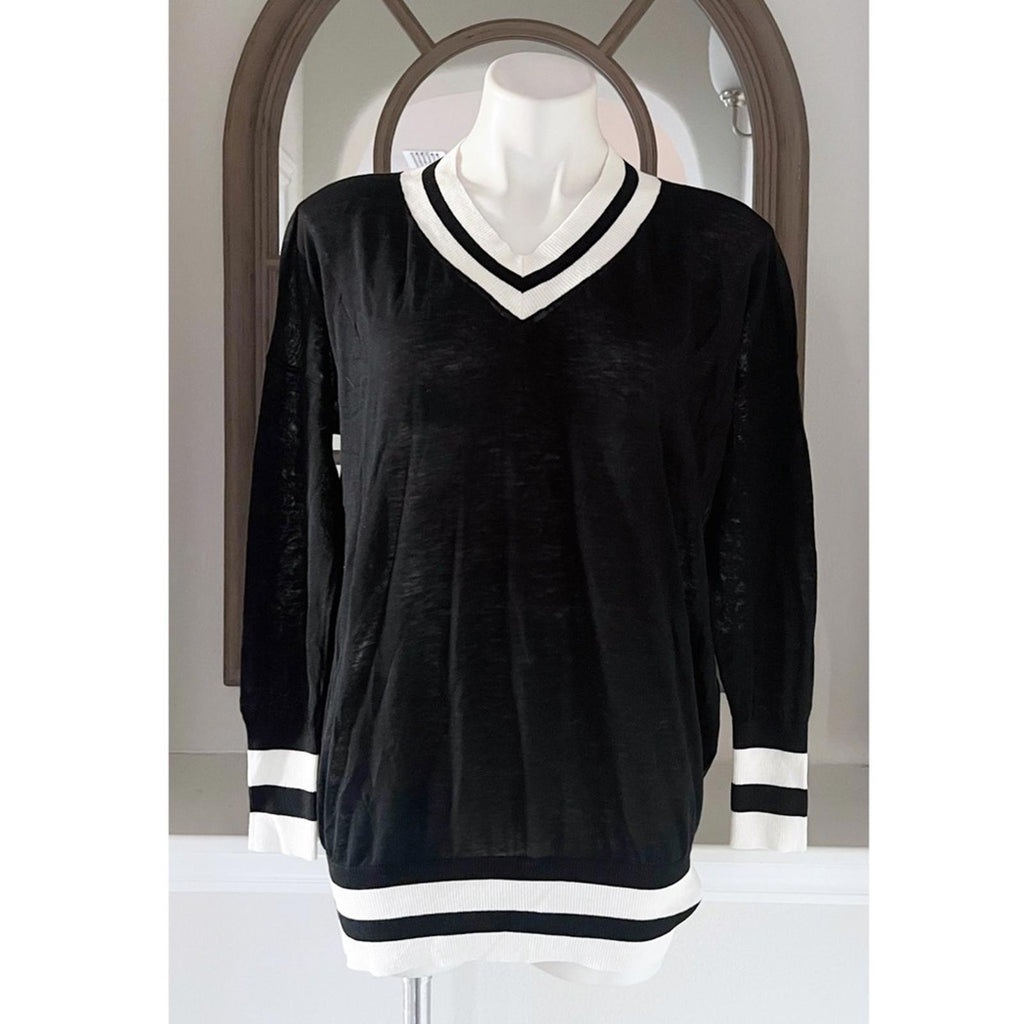 n:Philanthropy Sweatshirt in Black & White EXCELLENT!