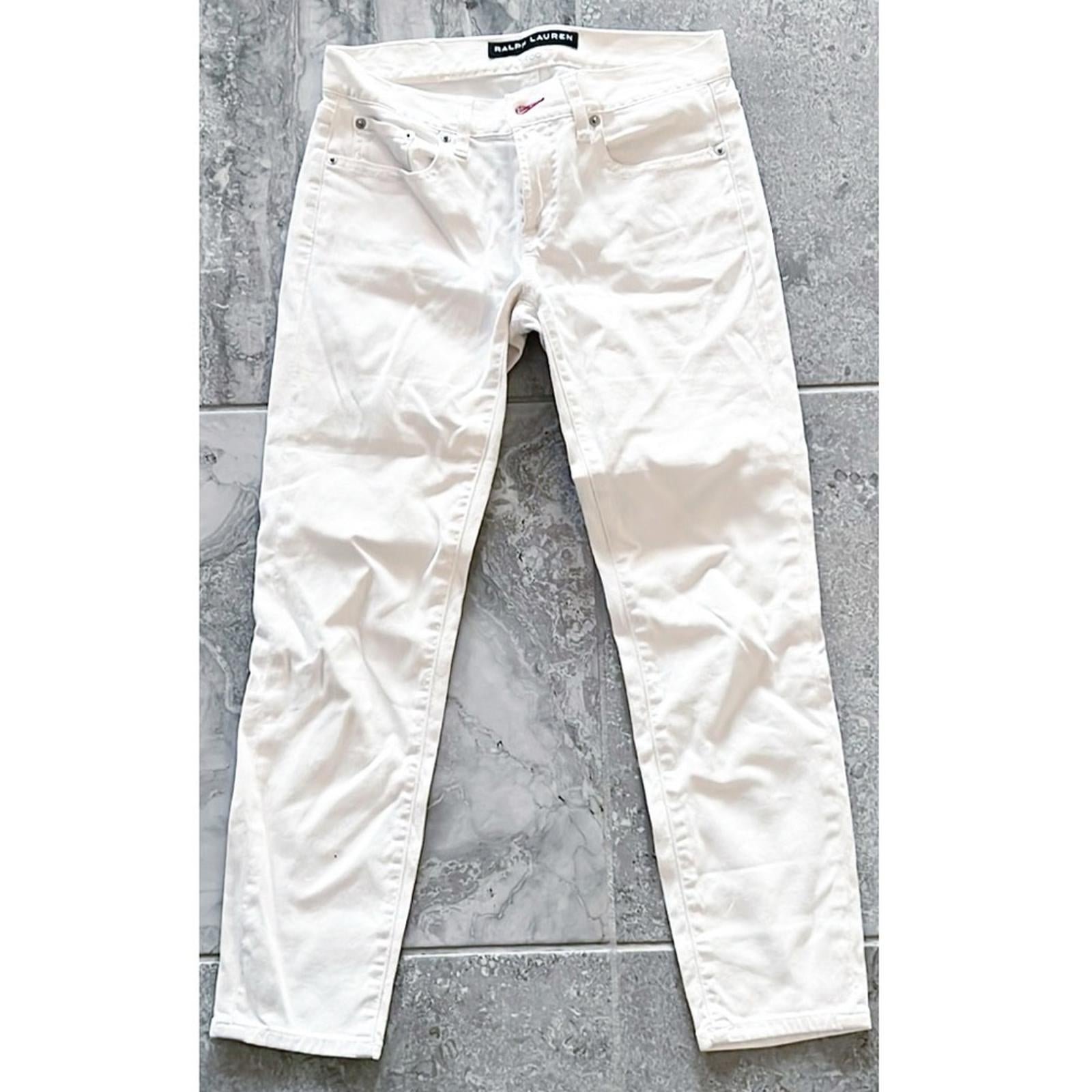 Ralph Lauren Black Label Jeans in White Retail $690