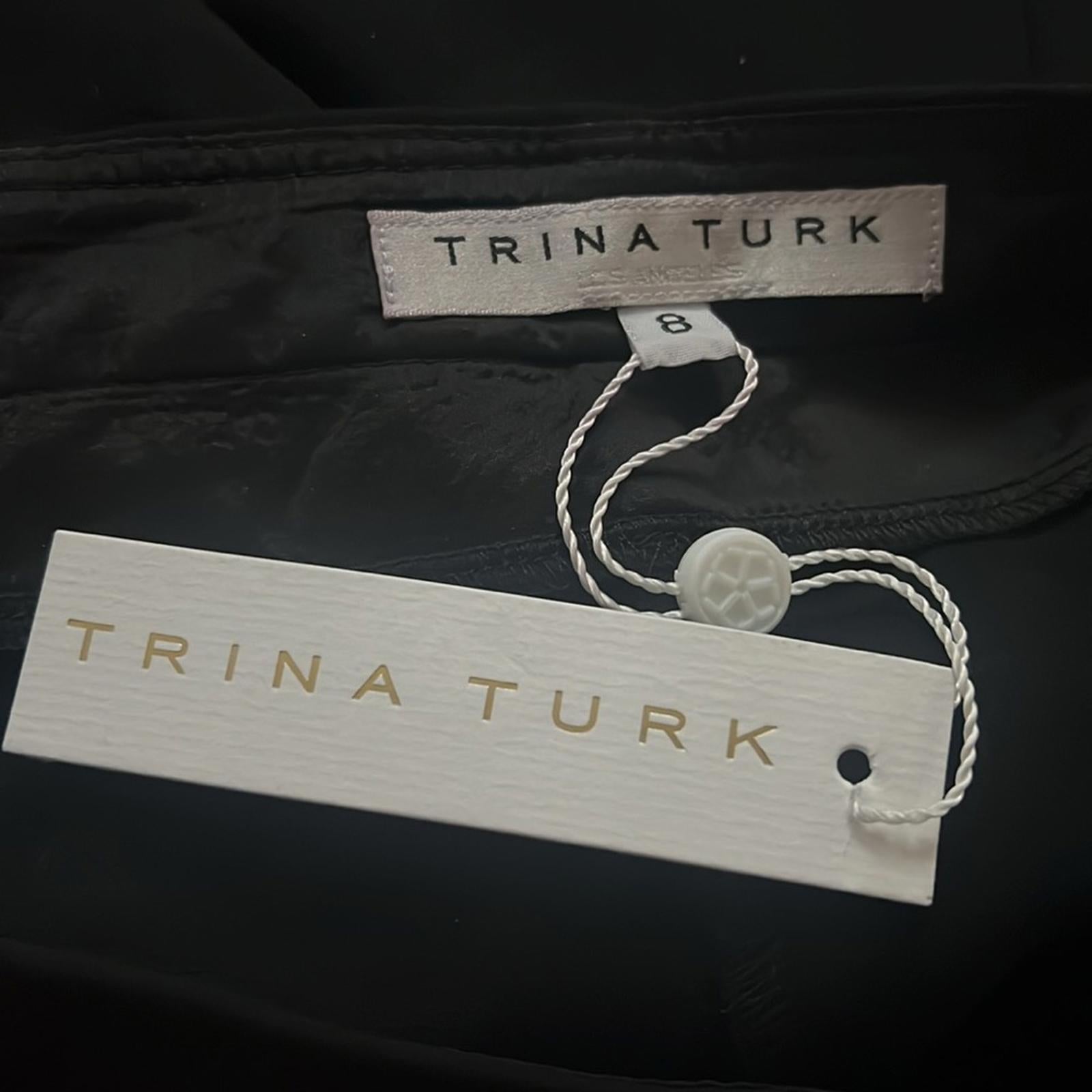 Trina Turk Slim Ankle Pants in Black, Size 8 NEW w/Tag $248